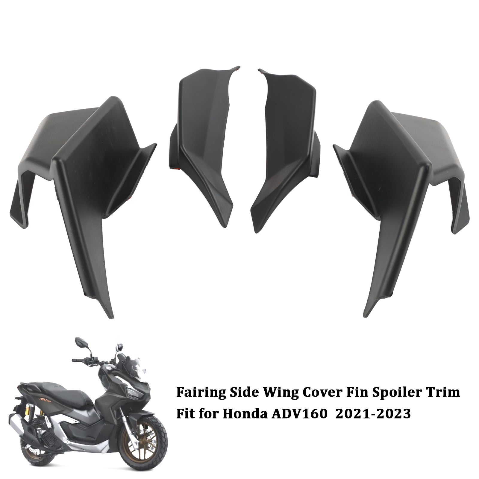 Fairing Side Wing Cover Fin Spoiler Trim For Honda ADV 160 2021-2023