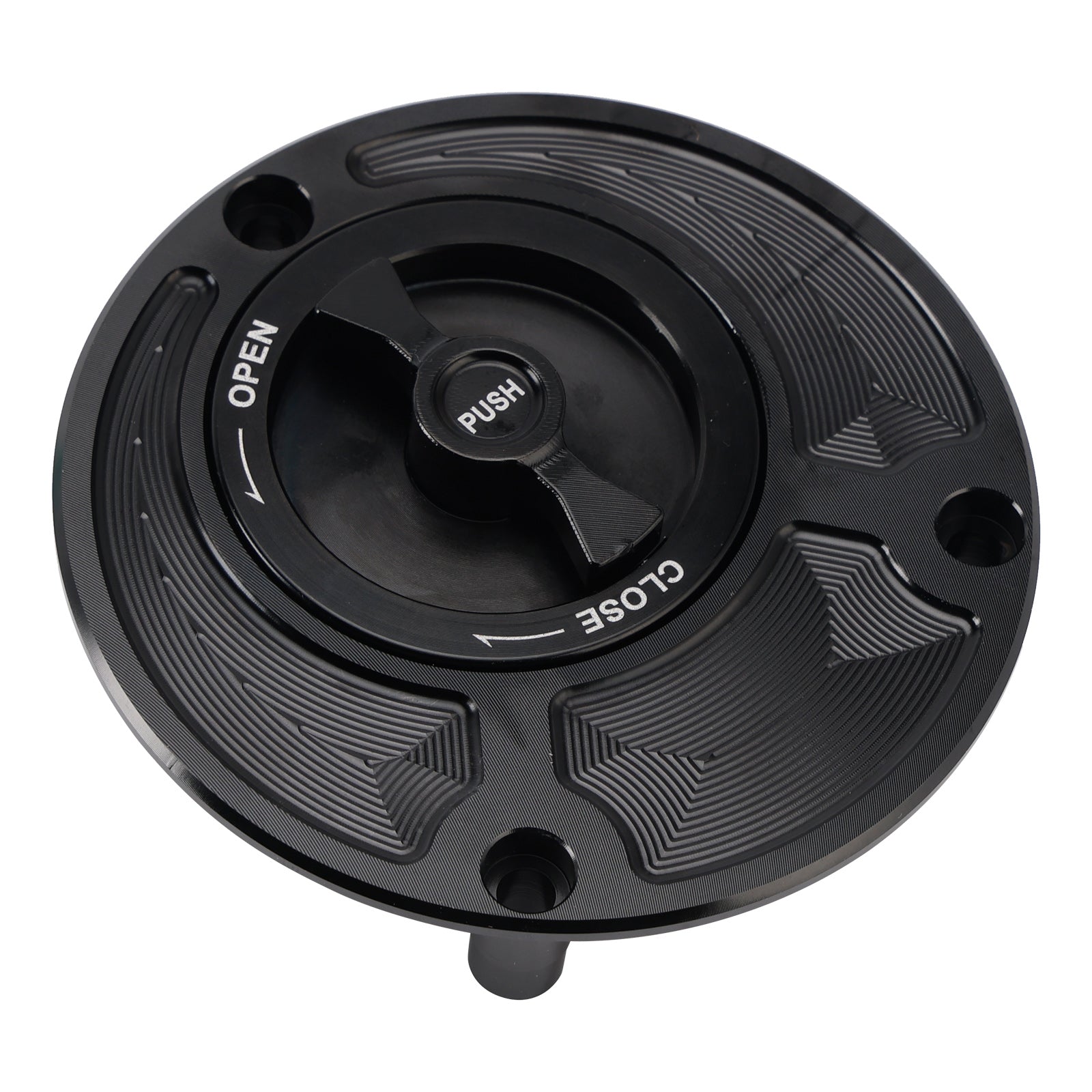 Yamaha FZ1 FZ6 FZ8 YZF R1 R6 R3 FZR 750 CNC Black Keyless Fuel Filler Cap