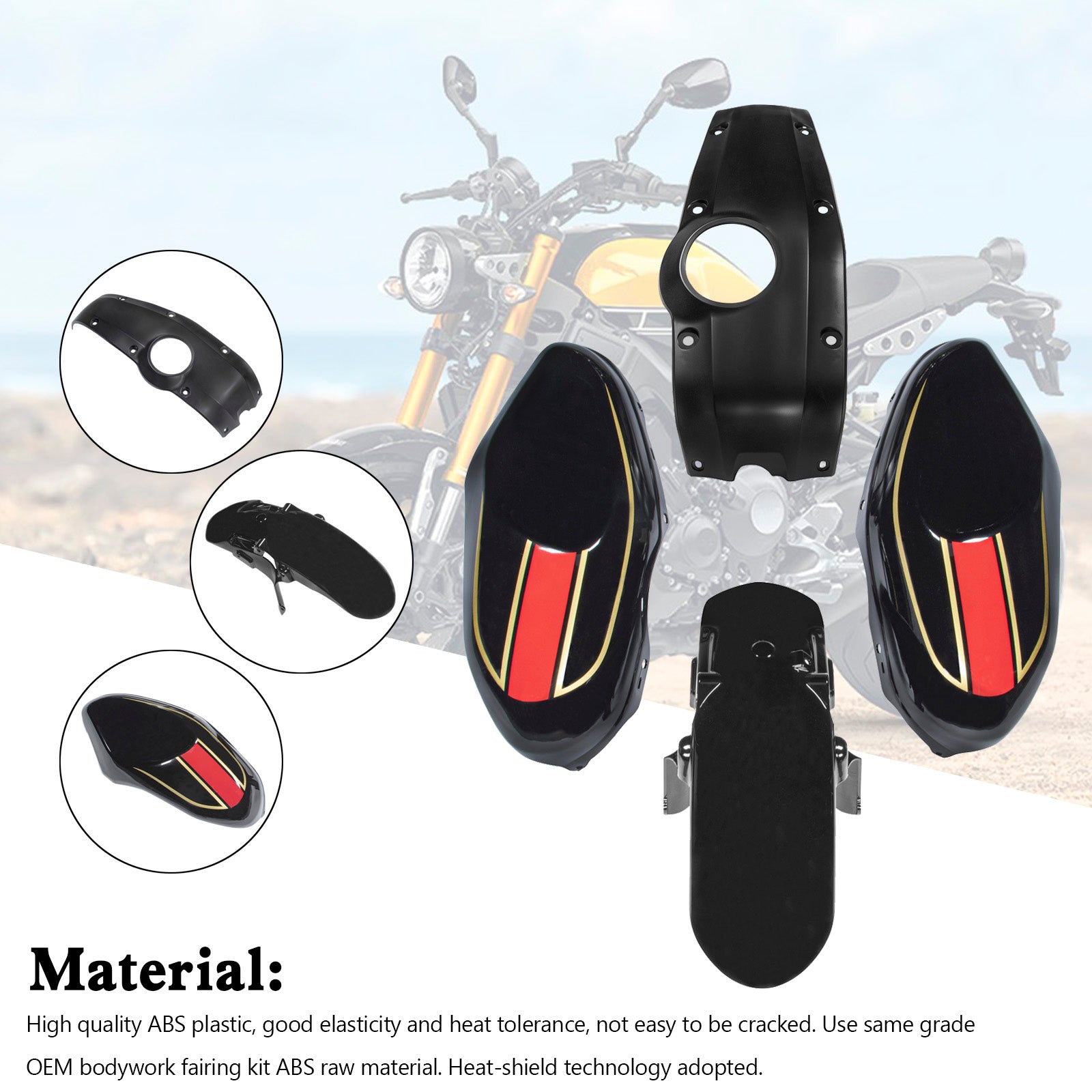 Amotopart 2016-2021 Yamaha XSR900 Fairing Kit