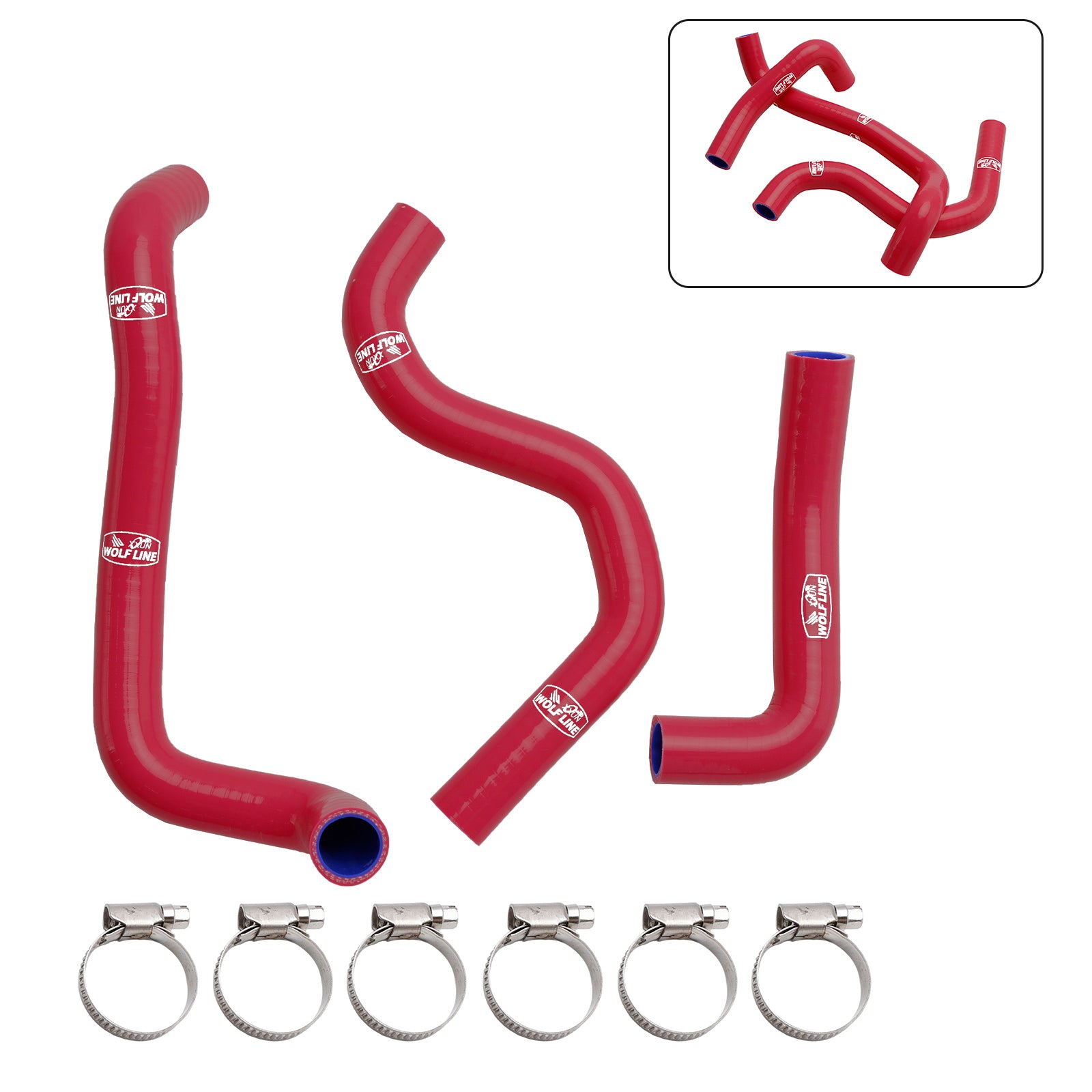 20-22 Street Triple 765 R RS Silicone Radiator Coolant Hose Kit