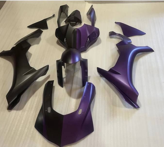 Amotopart  2015-2019 Yamaha YZF 1000 R1 Black Purple Fairing Kit