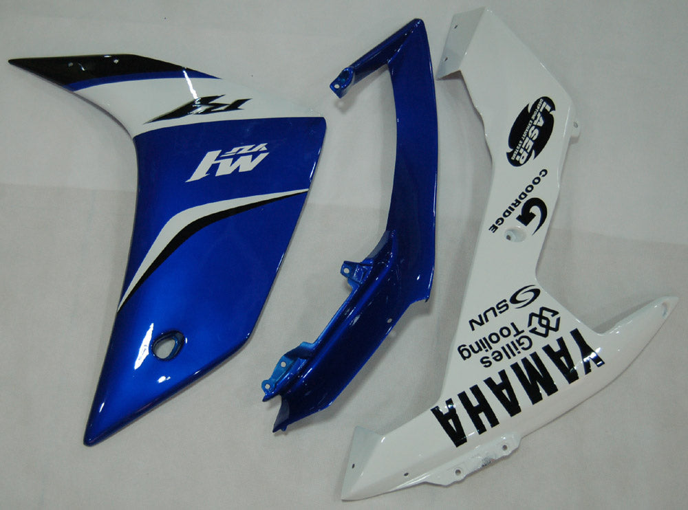 Amotopart 2007-2008 Yamaha YZF 1000 R1 Blue&White Fairing Kit