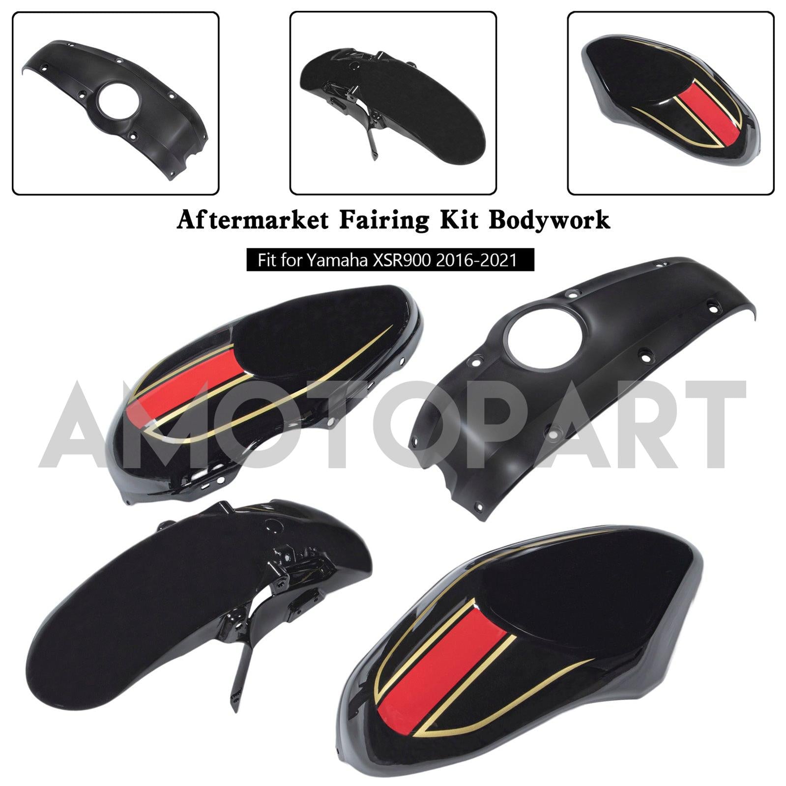 Amotopart 2016-2021 Yamaha XSR900 Fairing Kit