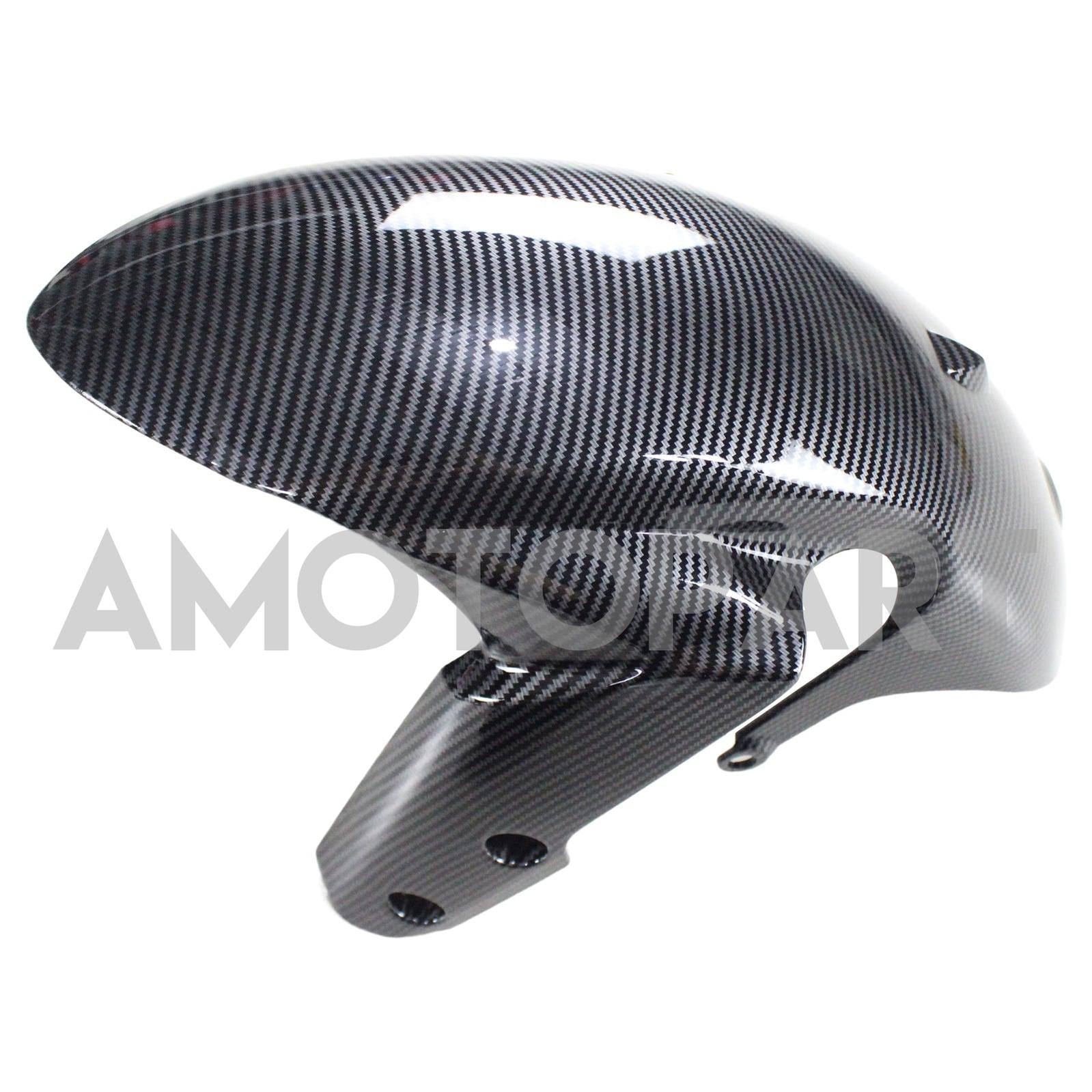 Amotopart 2011-2024 Suzuki GSXR 600/750 Kit de carenado negro de fibra de carbono