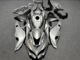 Amotopart 2019-2024 Kawasaki Ninja ZX25R ZX4R ZX4RR Silver Black Fairing Kit