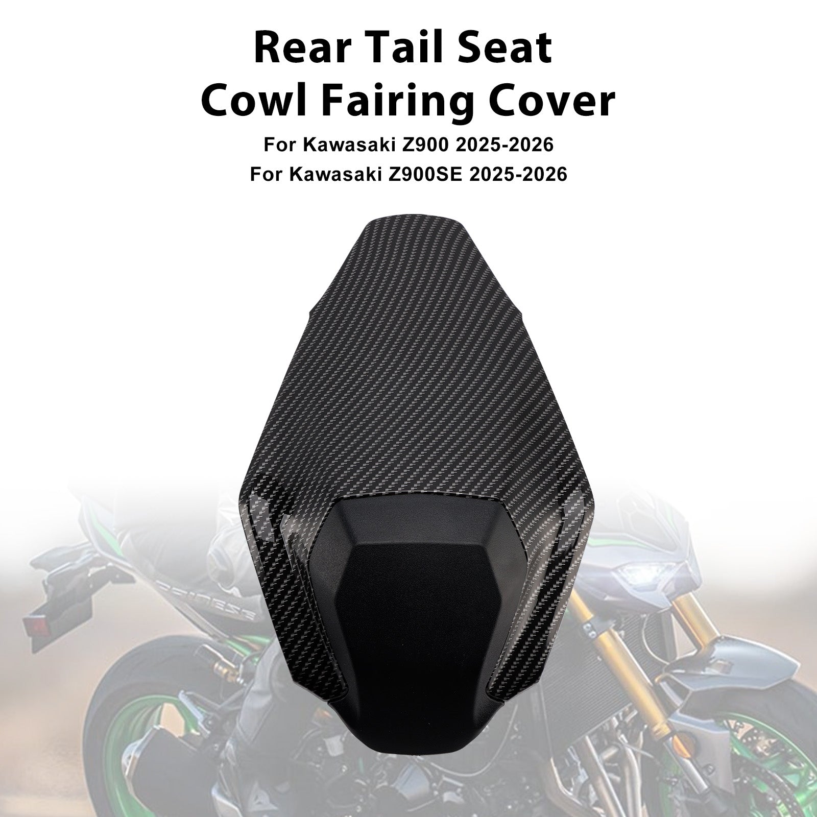 Kawasaki Z900 Z900SE 2025-2026 Couvercle de carénage de capot de siège arrière