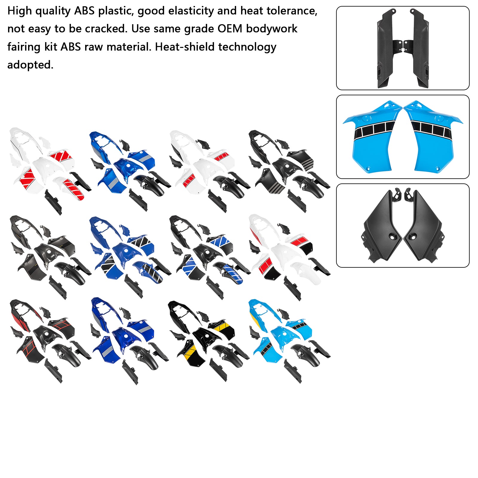 Amotopart 2019-2024 Yamaha Tenere 700 Fairing Kit