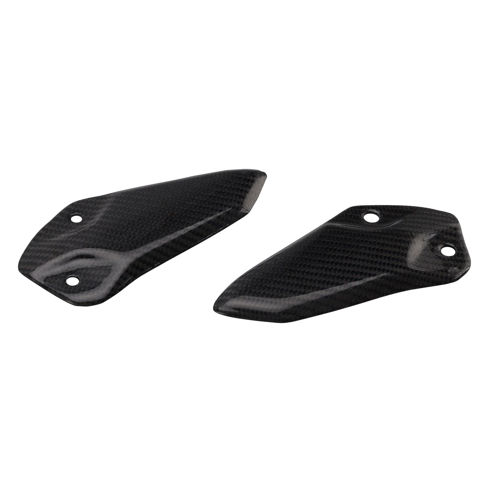 Placa de proteção para pés em fibra de carbono real Kawasaki ZX-4R ZX-4RR ZX-25R