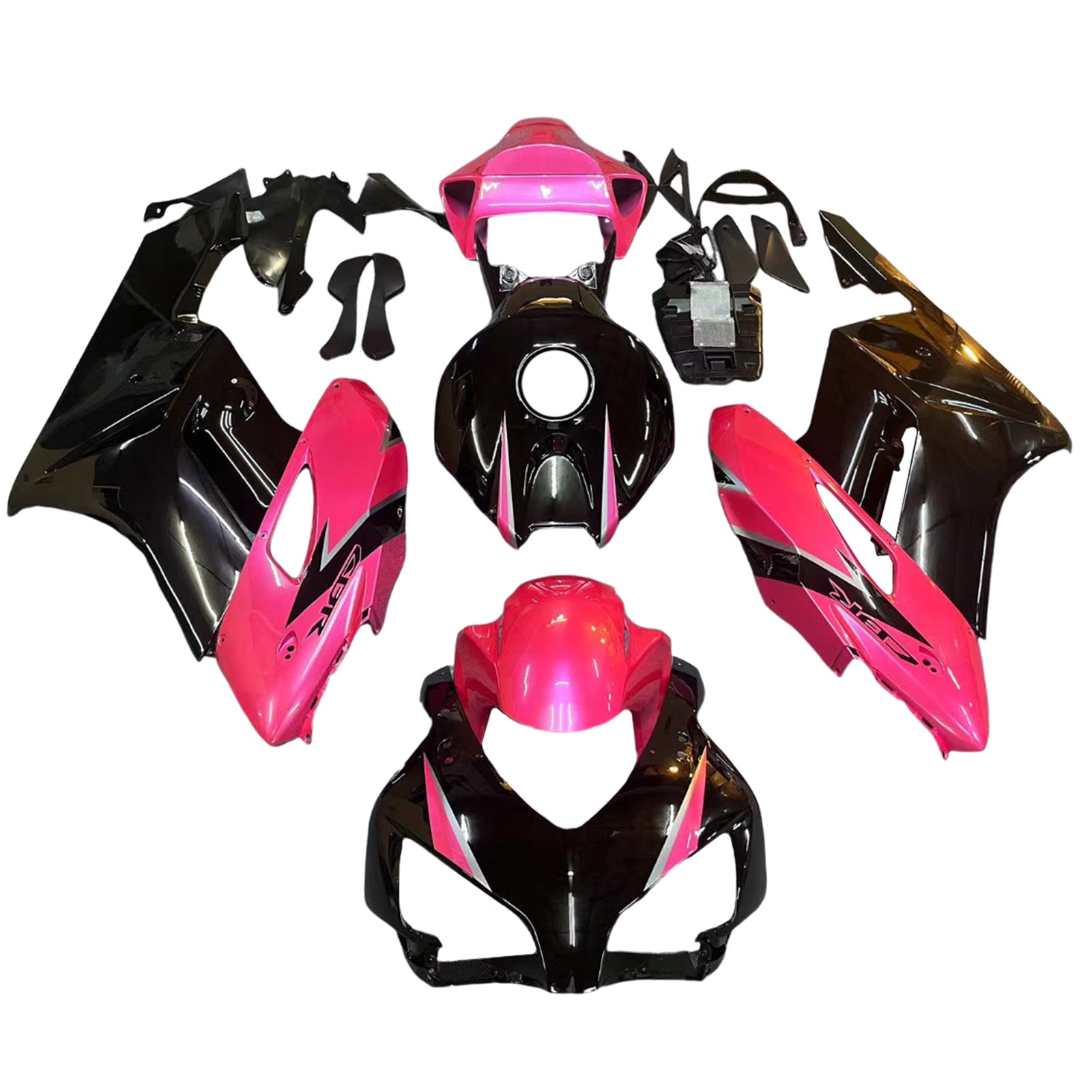 Amotopart 2004-2005 Honda CBR1000RR Pink Black Fairing Kit