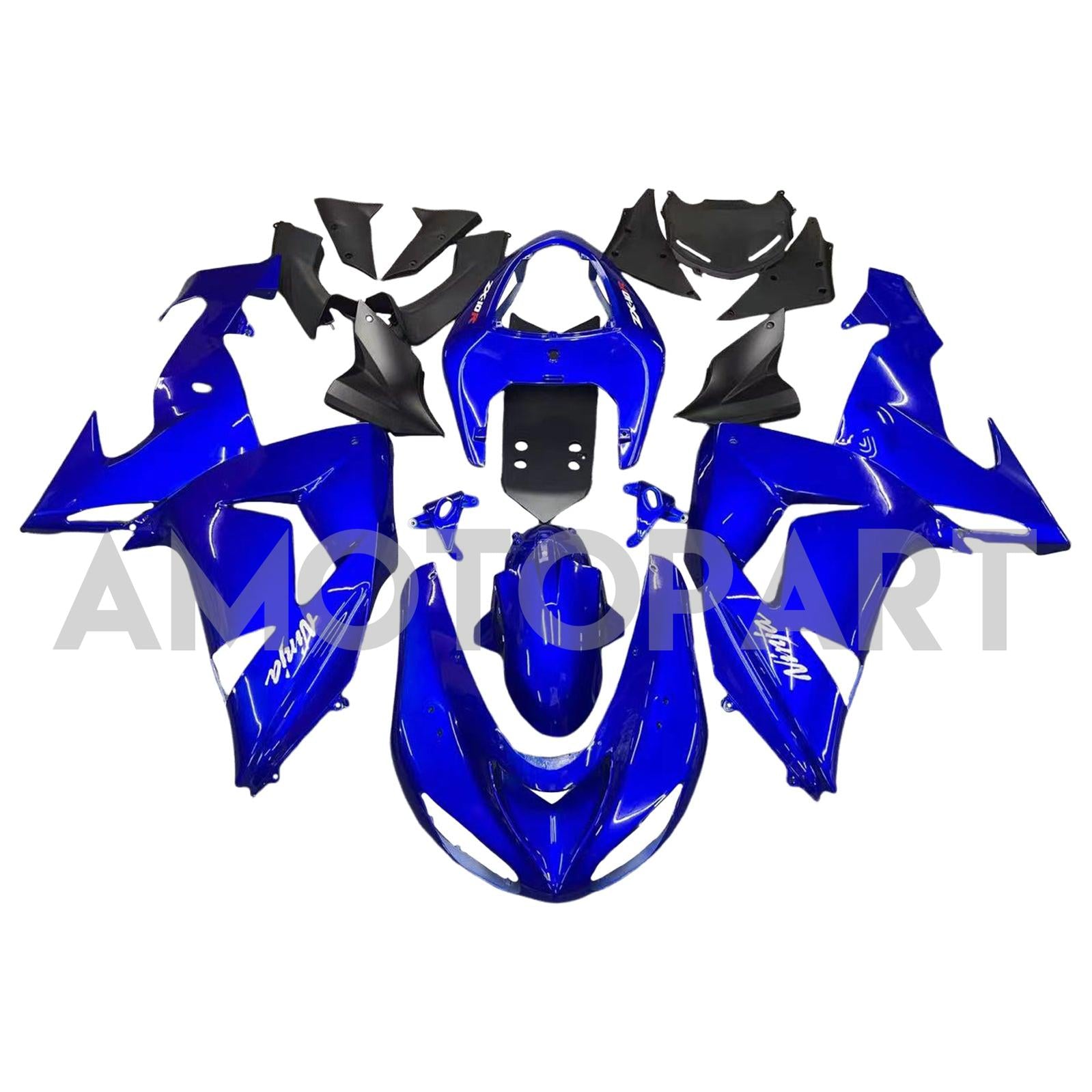 Amotopart 2006-2007 Kawasaki ZX10R Blue Fairing Kit