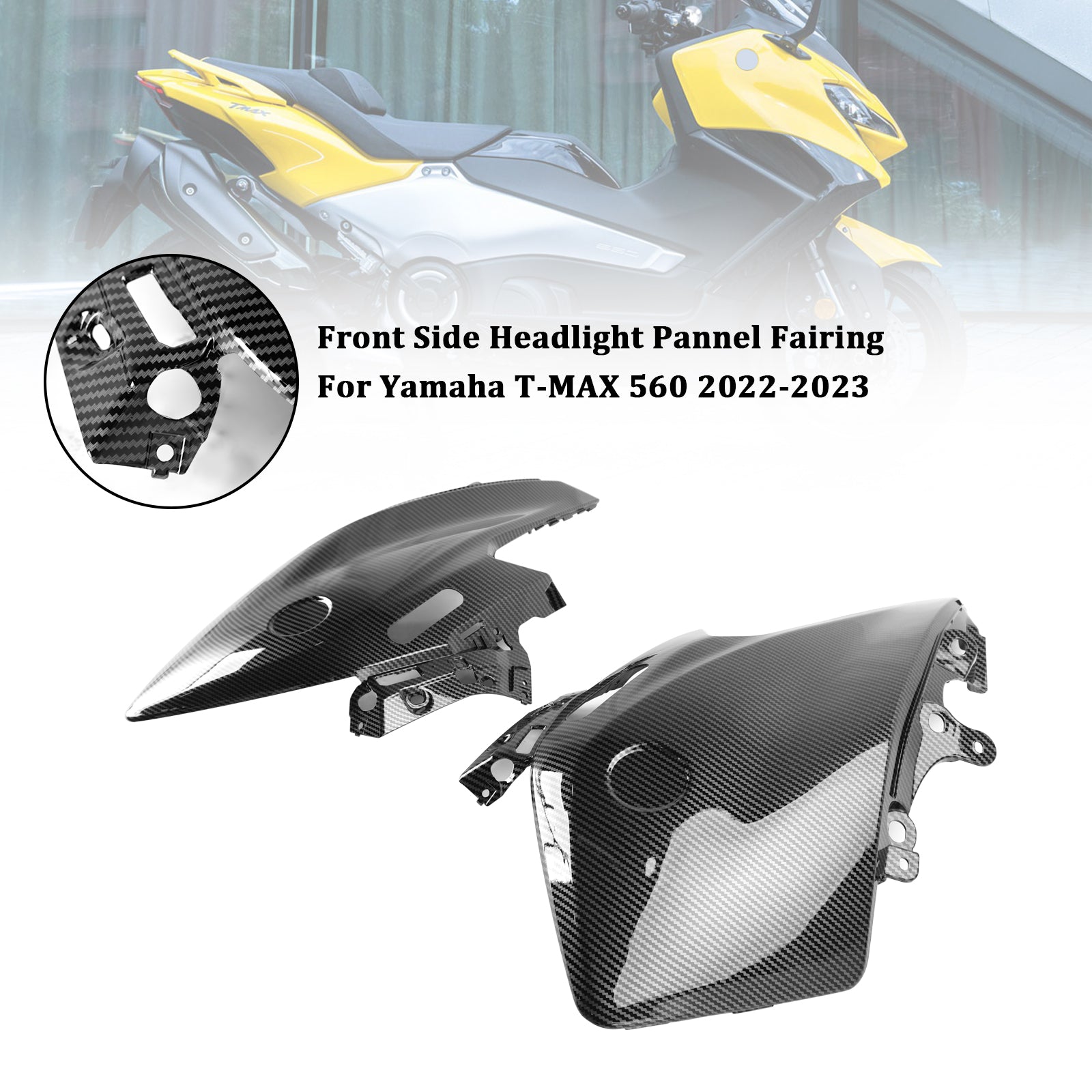22-23 Yamaha T-MAX 560 Front Side Headlight Pannel Fairing