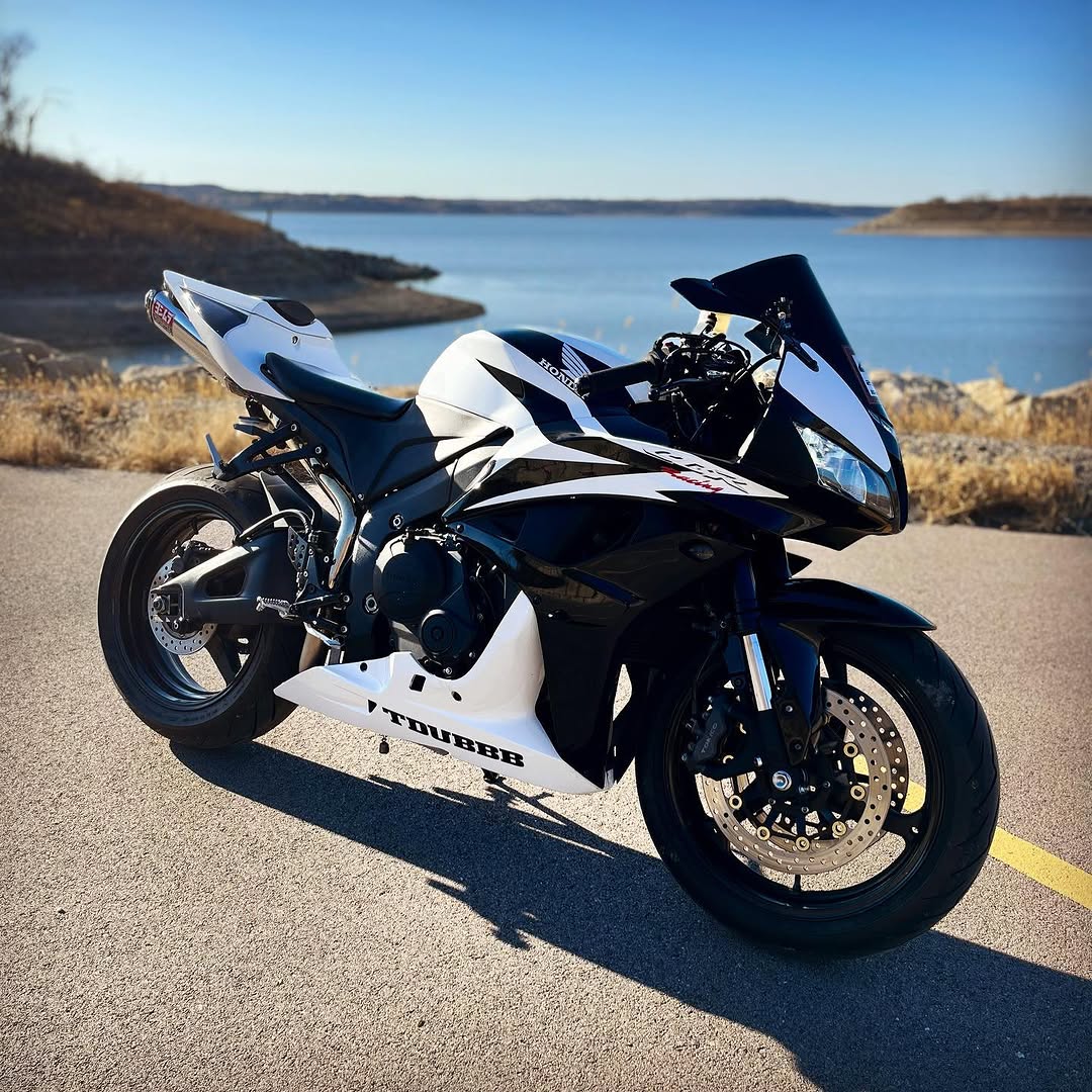 Kit carena Amotopart Honda 2007-2008 CBR600RR bianco nero