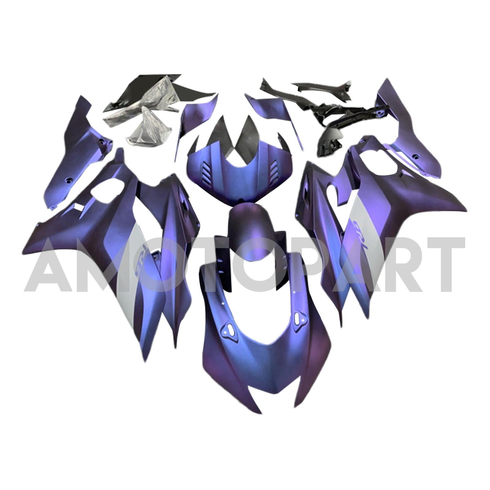 Purple R6 Amotopart Yamaha YZF-R6 2017-2022 Blue&Purple Fairing Kit
