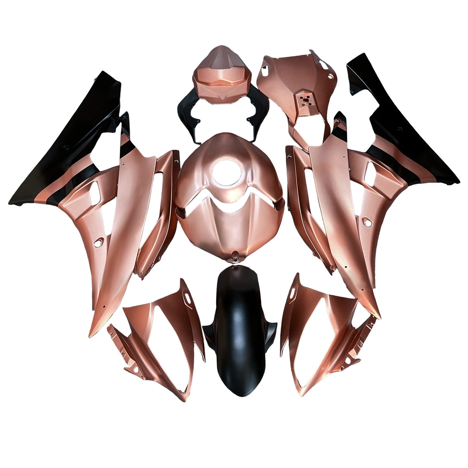 Amotopart 2006-2007 Yamaha YZF-R6 Pink & Black Fairing Kit