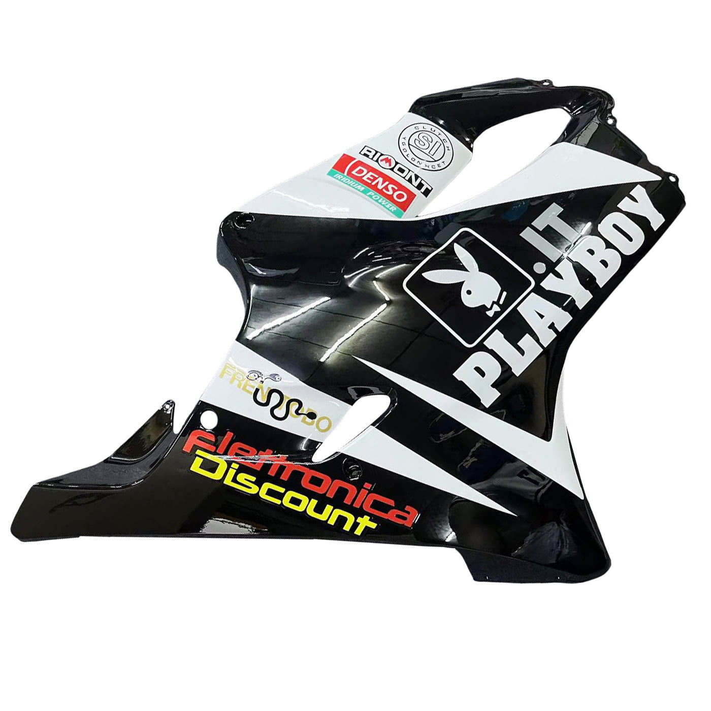 Amotopart 2004-2007 Honda CBR600 F4i White Black Fairing Kit