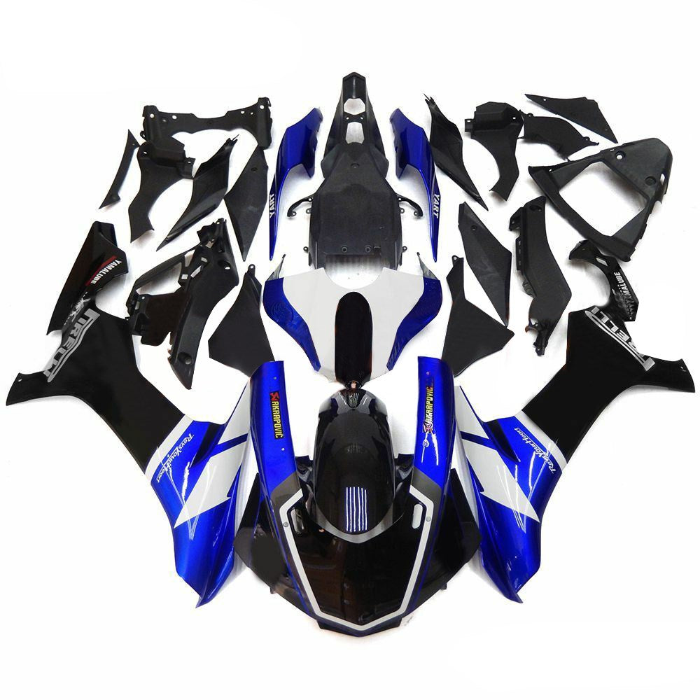 Amotopart Kit carena blu e nero Yamaha YZF 1000 R1 2015-2019