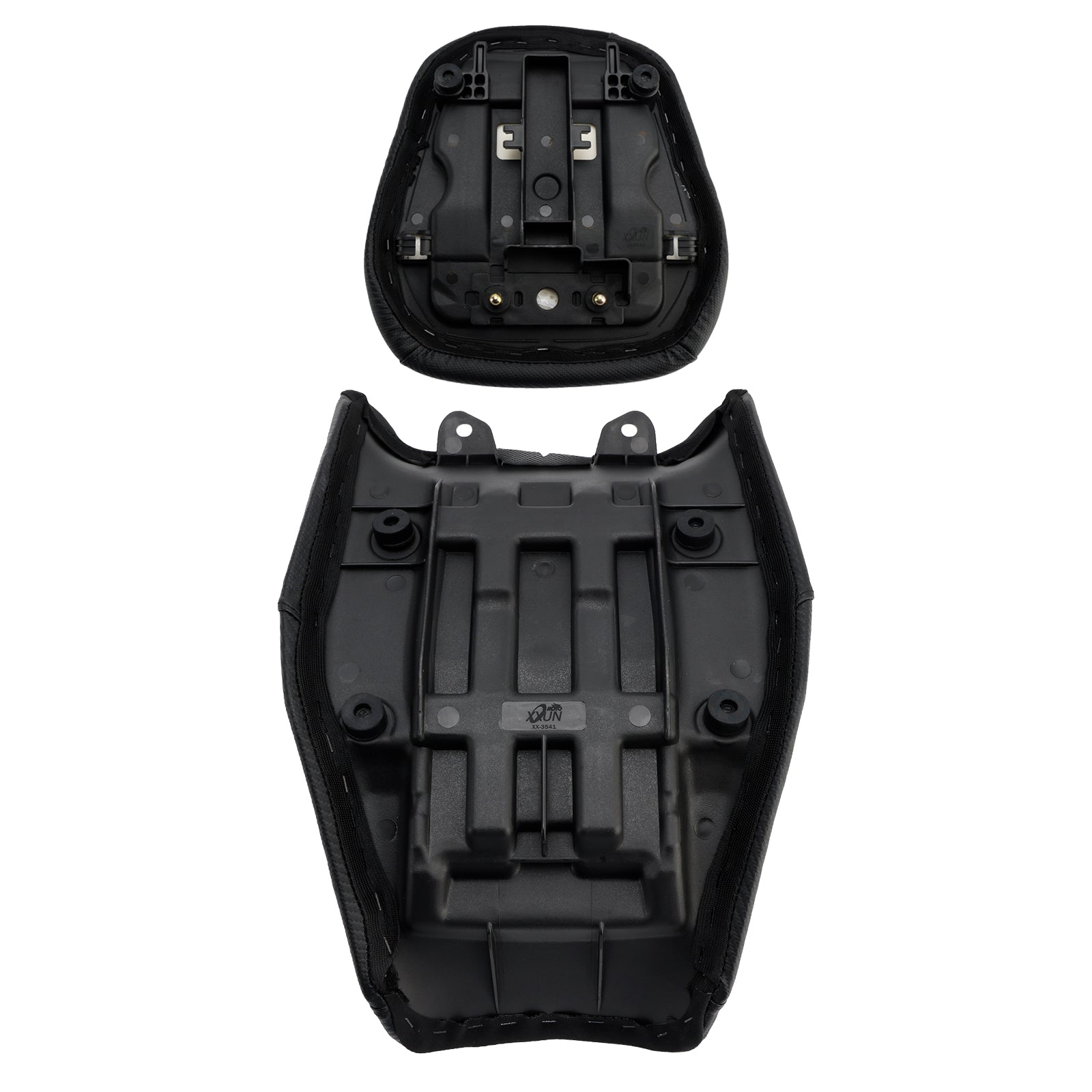 Suzuki V-Strom 250SX Front (Modelljahre 2024–2025)&REar Raider Beifahrer-Kissen-Set Schwarz