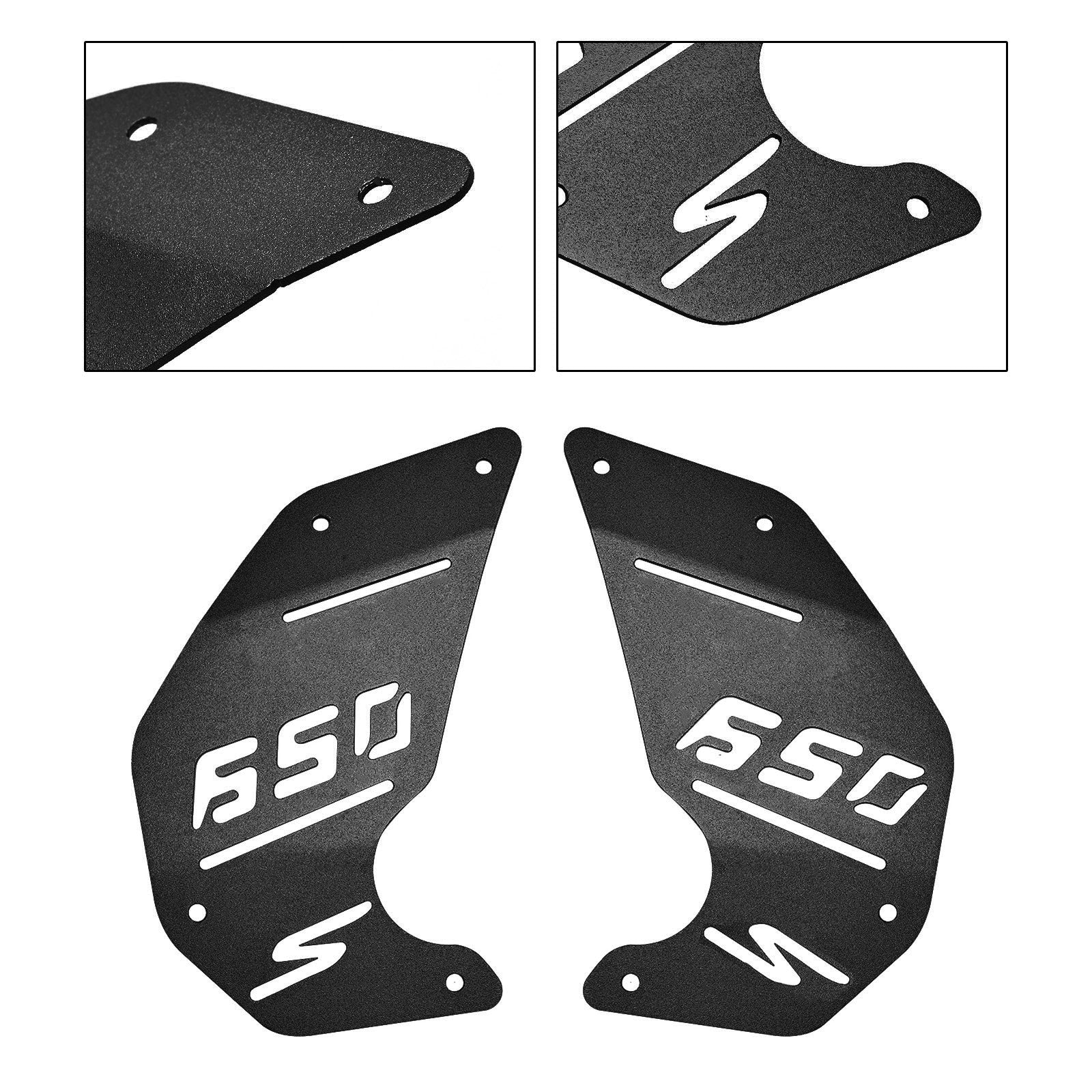 Panneau latéral de plaque de couverture de moteur noir pour Kawasaki Vulcan S En650 Vn650 15-22 Cafe