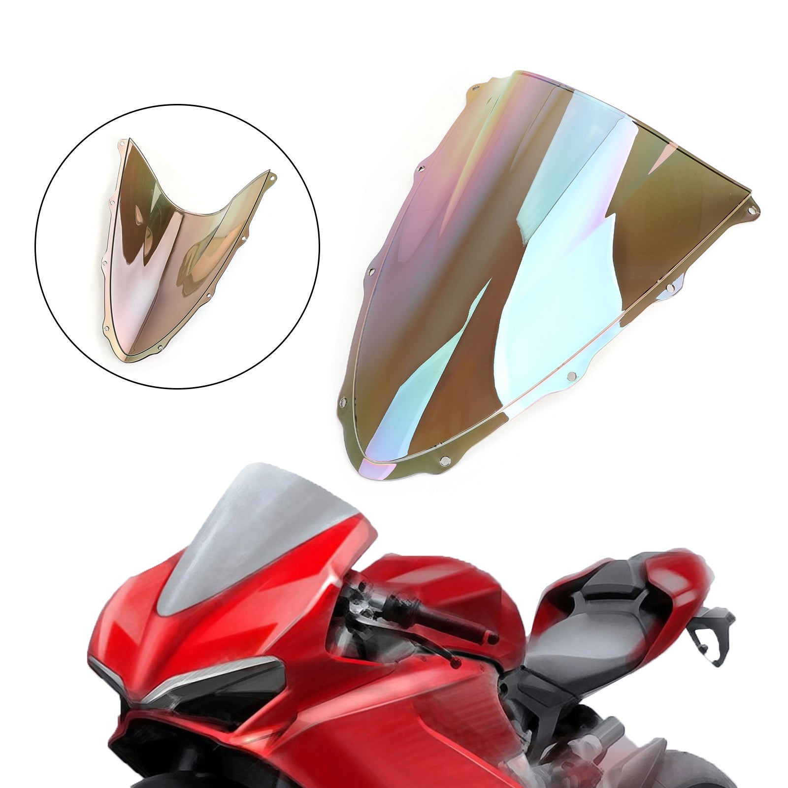 15-20 Ducati 959 1299 ABS Plastic Motorcycle Windshield WindScreen WI