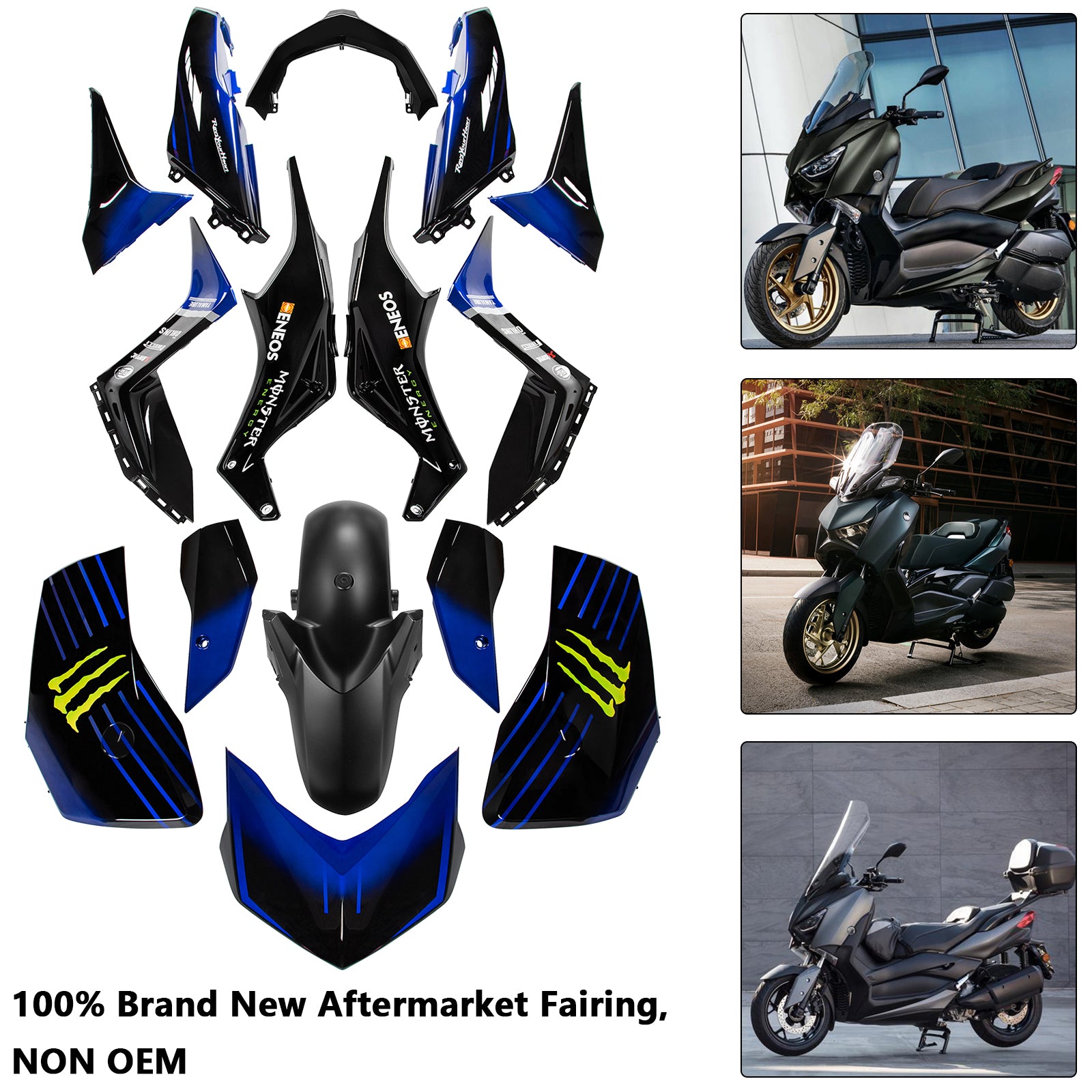 Amotopart 2023-2024 Yamaha X MAX 300 Verkleidungssatz