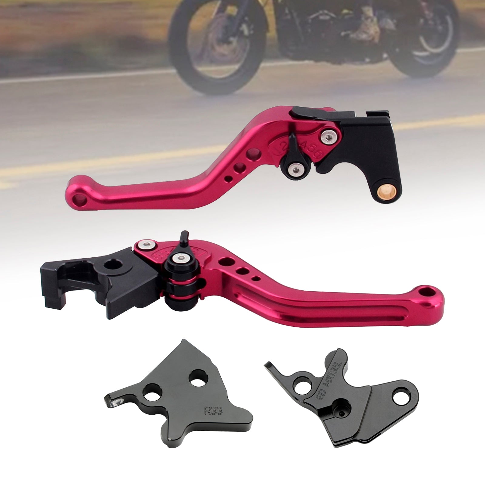 Yamaha YBR125 2005-2014 Nouveau levier de frein à embrayage court