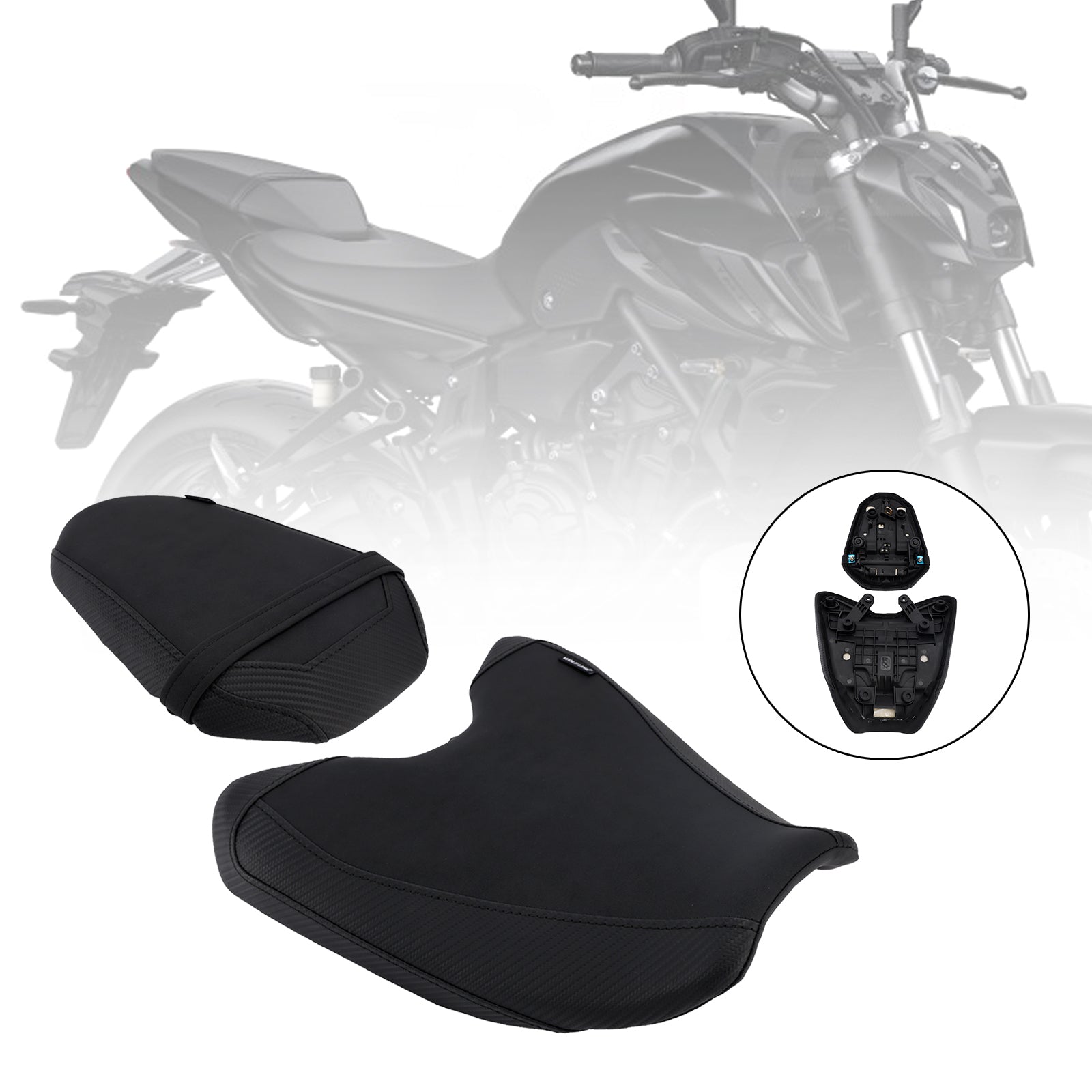 2025-2026 Yamaha Mt-07 689Cc Driver&Passenger Seat Kit Rear Cushion