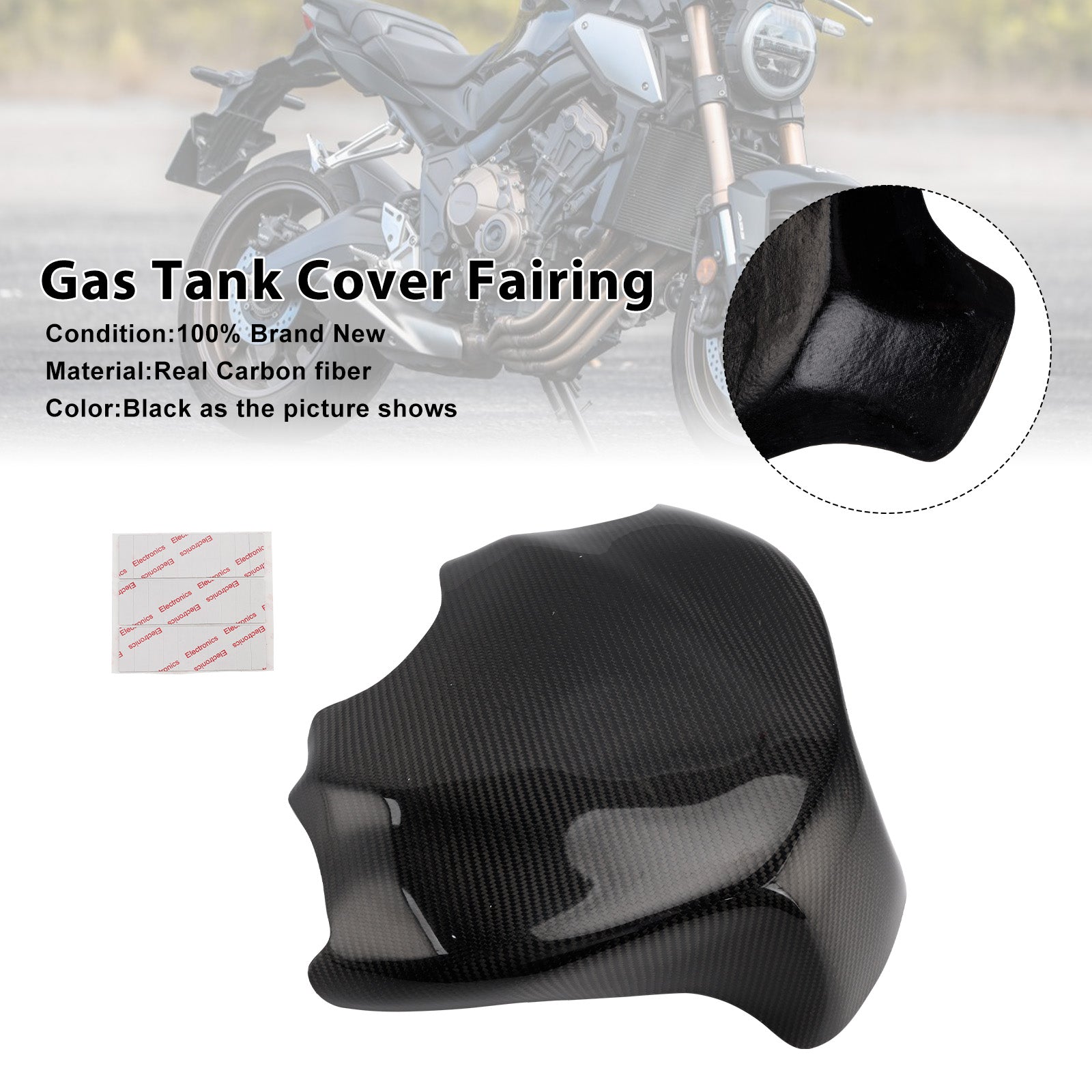HONDA CB650R CBR650R 2019-2025 Real Carbon Fiber Tank Cover Fairing