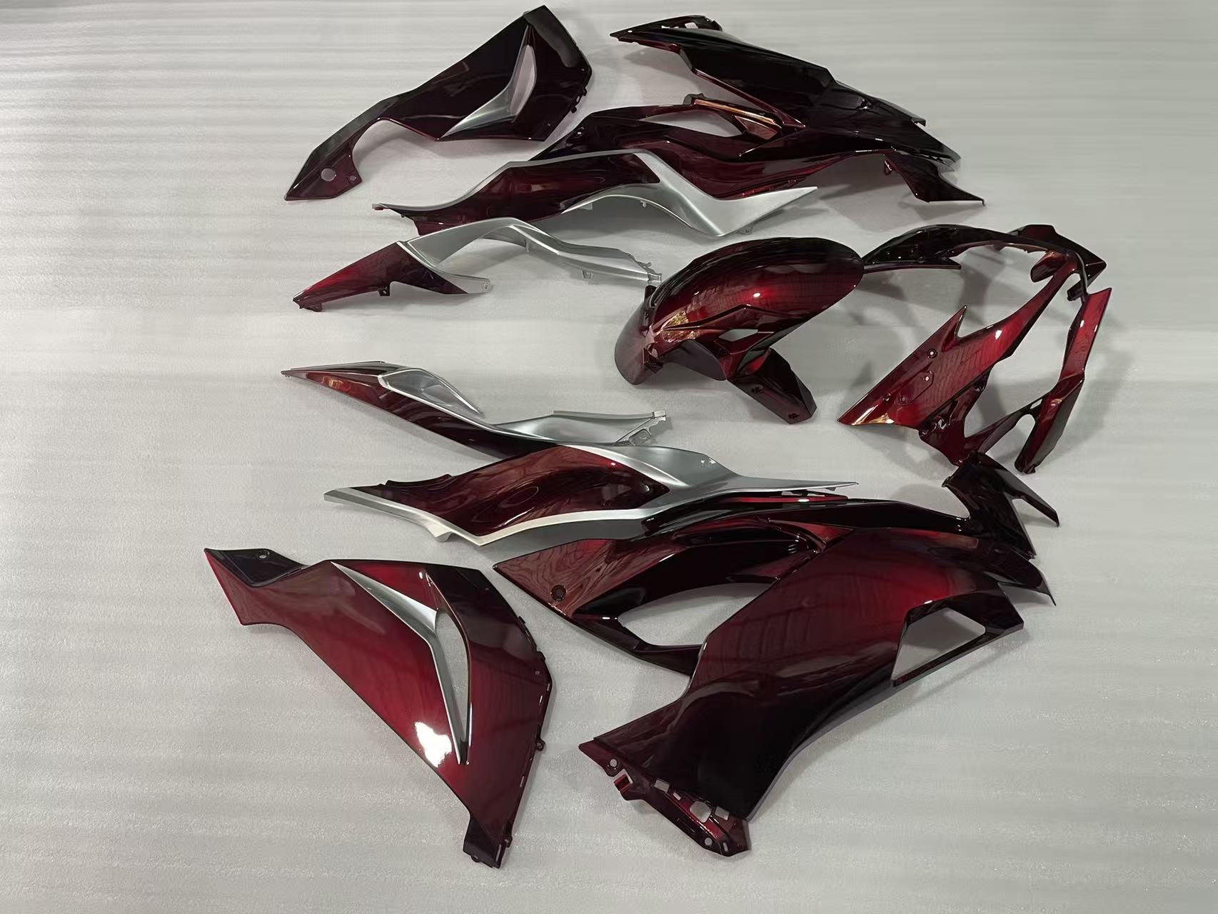 Amotopart Kawasaki 2019-2023 ZX6R Gloss Black Fairing Kit