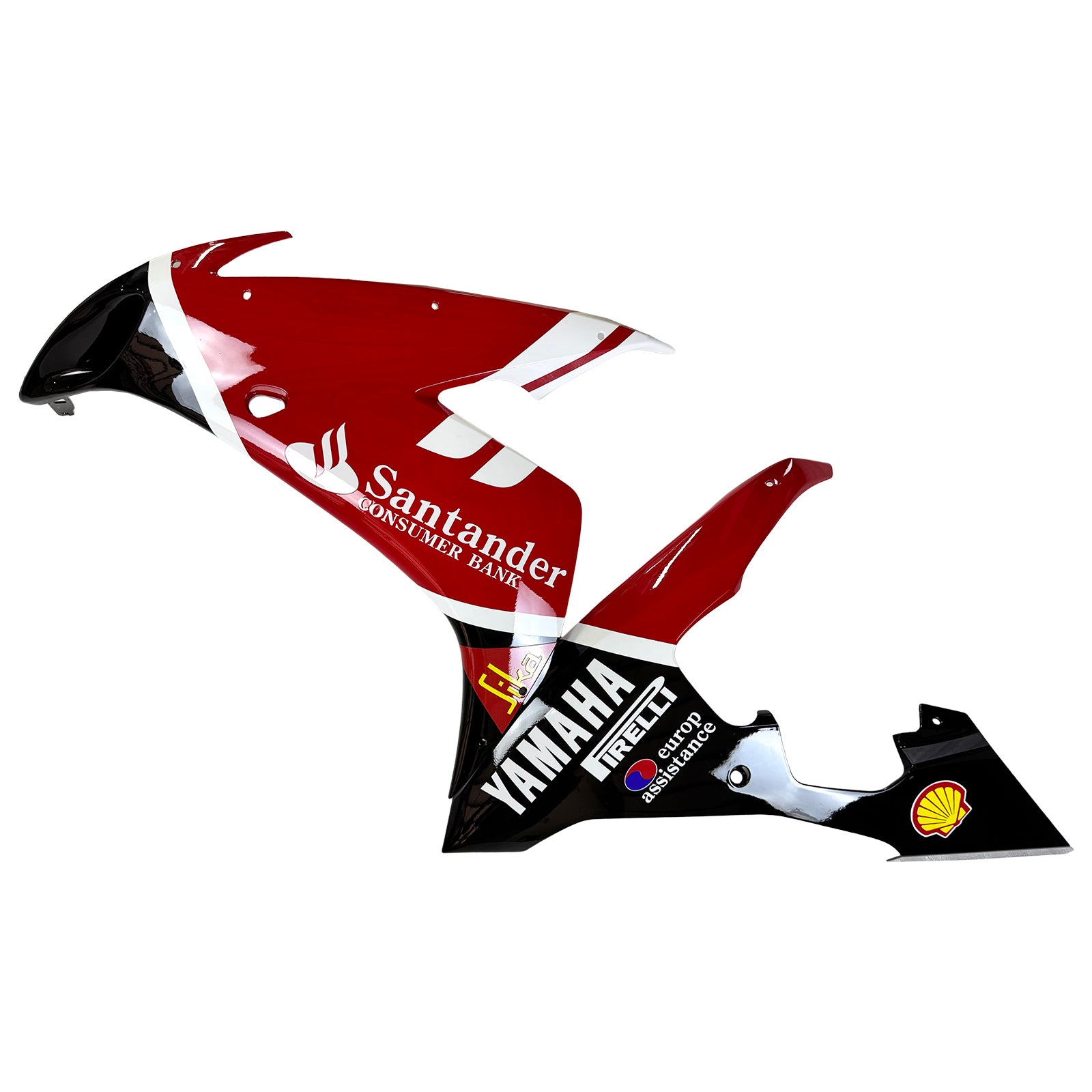Amotopart 2004-2006 Yamaha YZF 1000 R1 Red White Yellow Fairing Kit