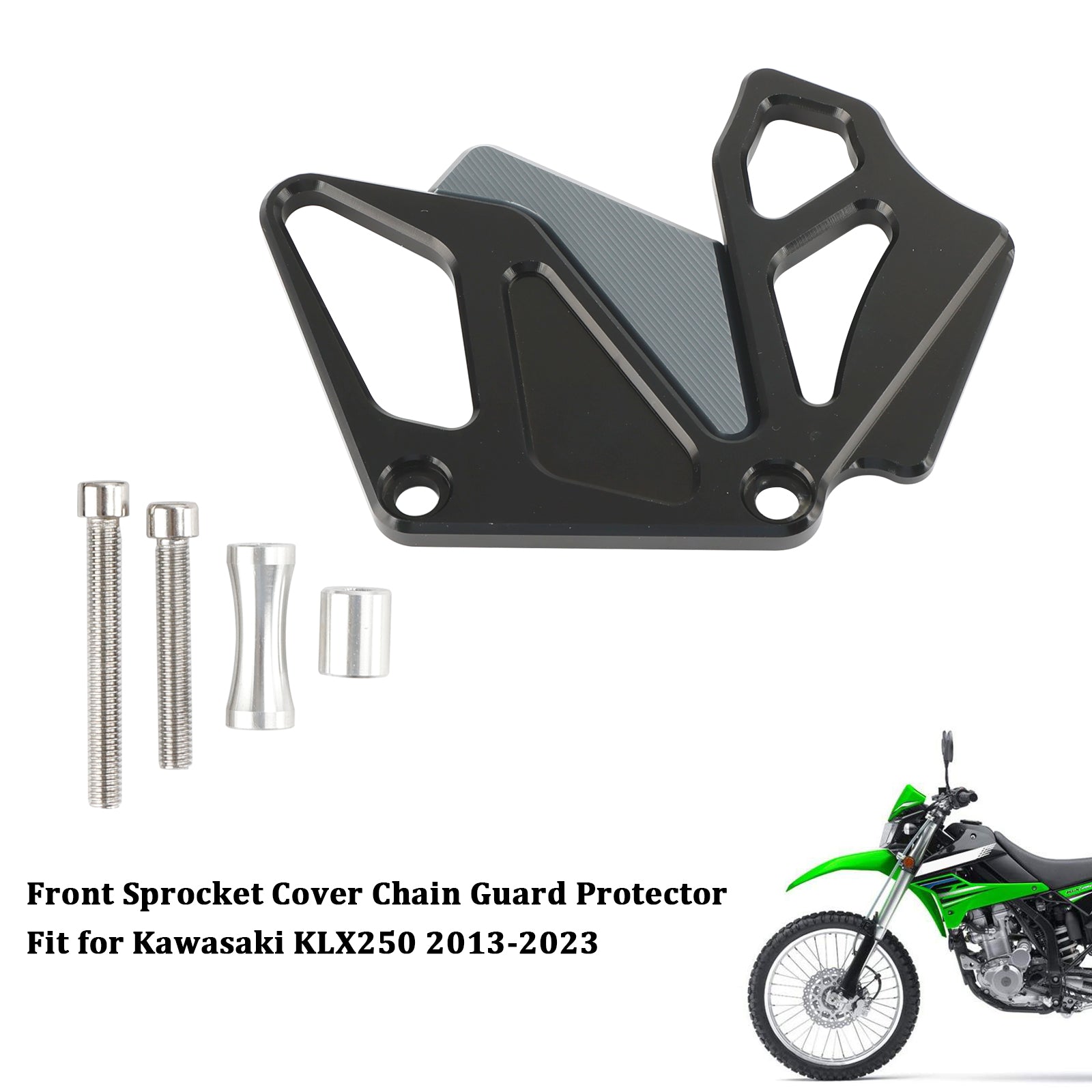 Vordere Kettenradabdeckung Kettenschutz für Kawasaki KLX250 2013–2023