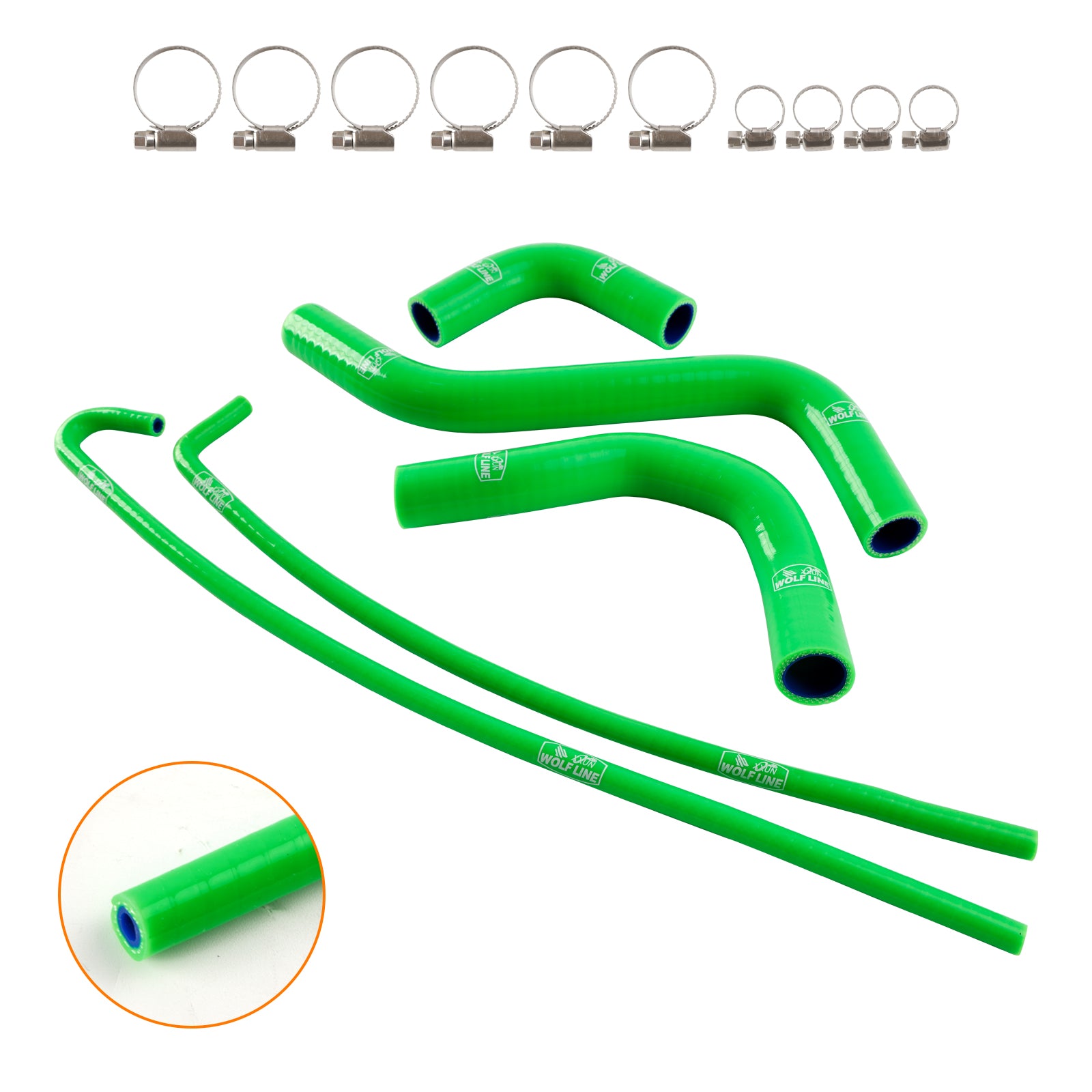 2017-2024 Kawasaki Z900 Silicone Radiator coolant Hose kit