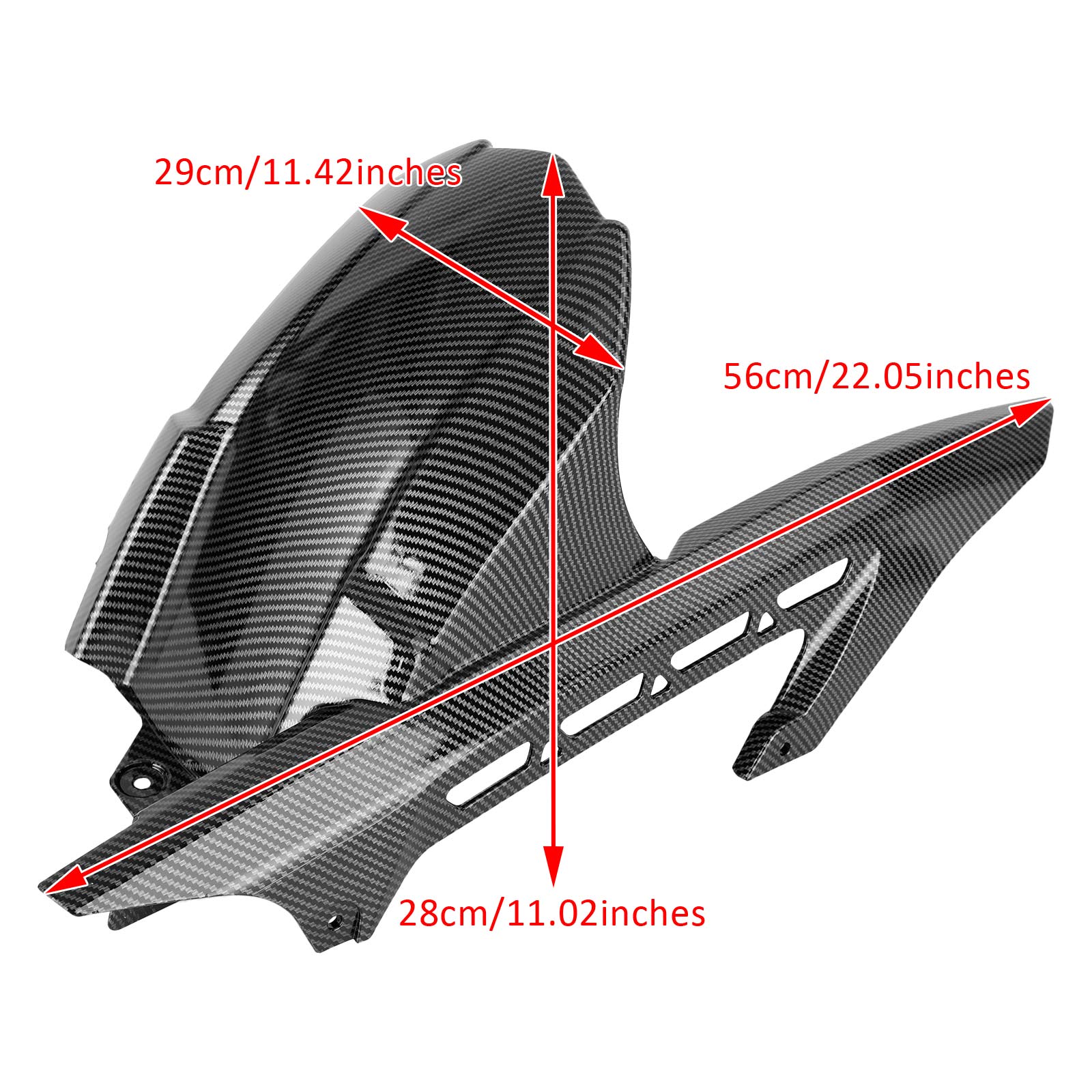 17-24 KAWASAKI Z900 Z900RS Motorcycle Rear Fender Tire Hugger Mudguard Carbon