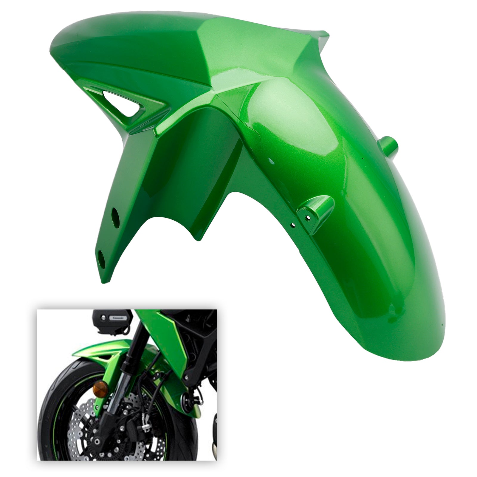 フロントフェンダーマッドガードフェアリング Kawasaki Versys 650
