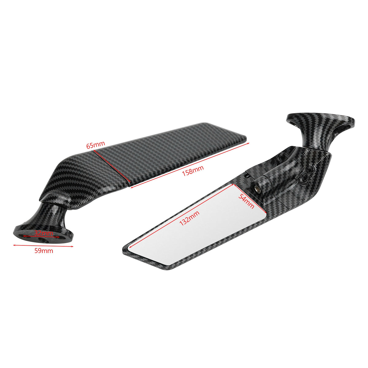 Schwenkflügel-Rückspiegel für Honda CBR600RR 03–2012, CBR600F 11–2014