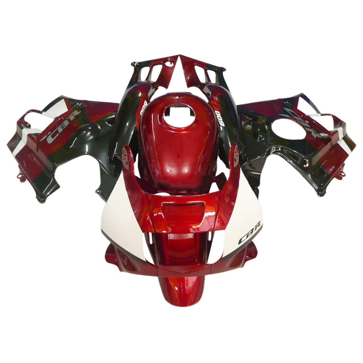 Amotopart 1991-1994 Honda CBR600 F2 Kit de carénage rouge blanc noir