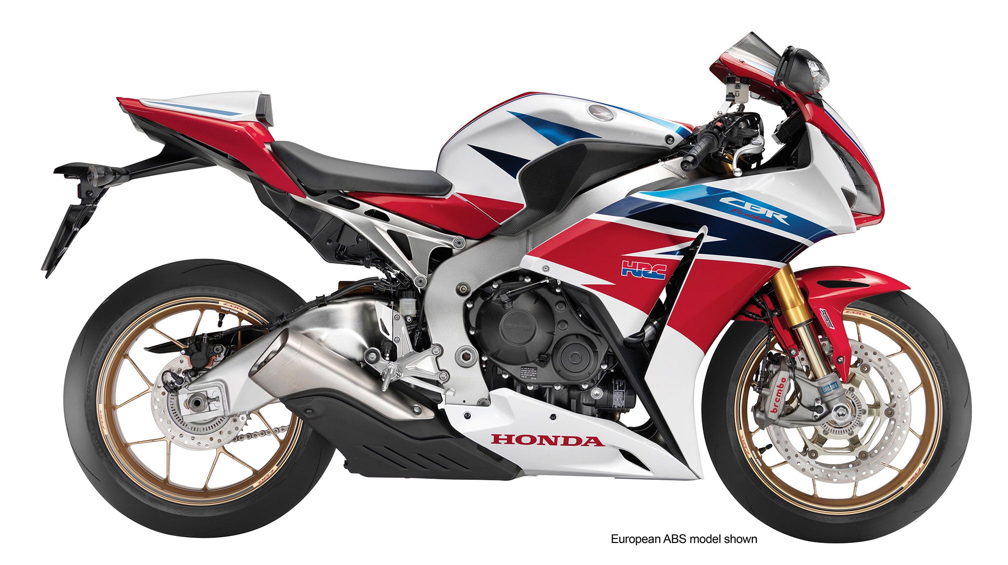 Amotopart 2012-2016 CBR1000RR Kit de carénage Honda Bleu et Rouge Style1