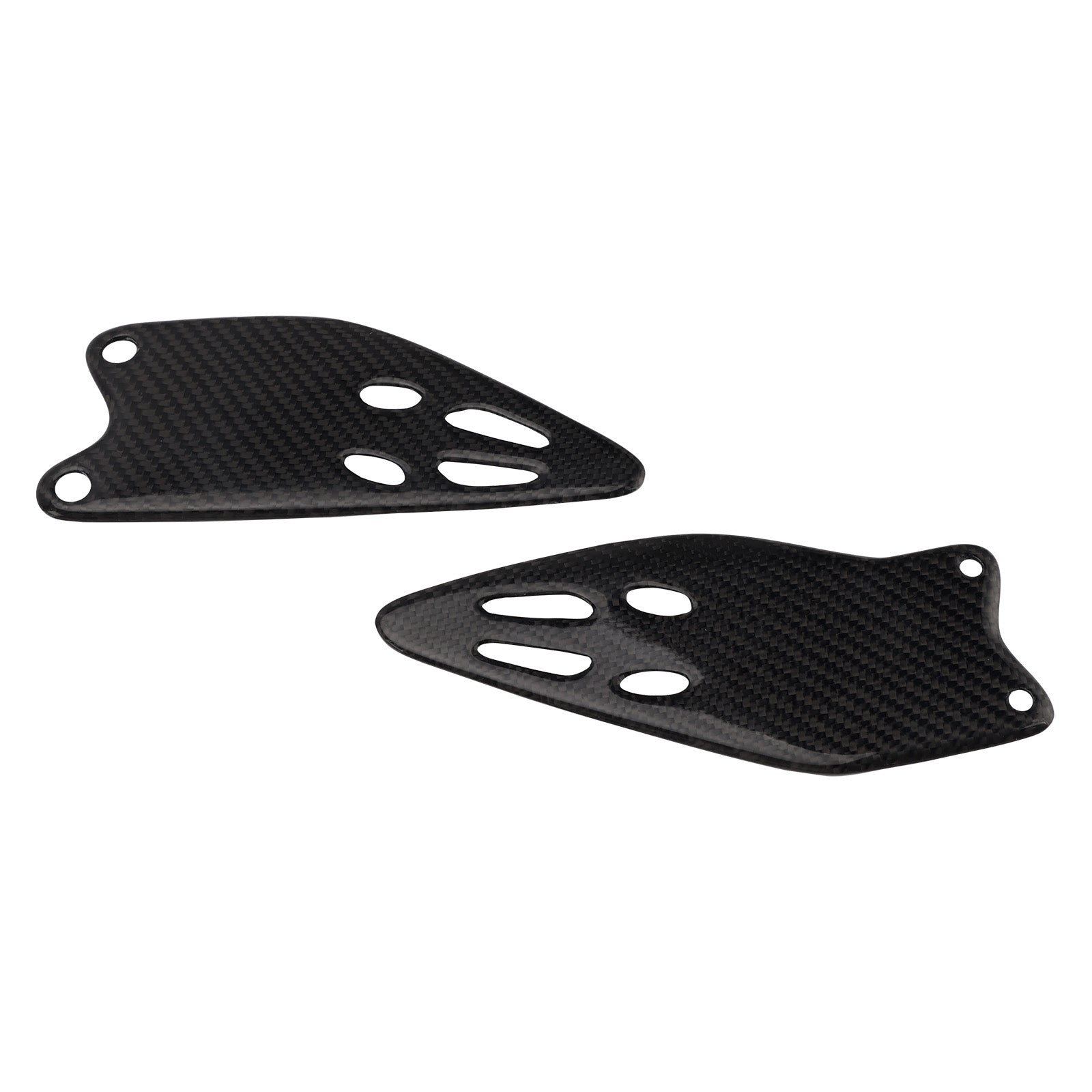 Kawasaki ZX-6R 636 2019-2025 Placa de proteção para pés em fibra de carbono real