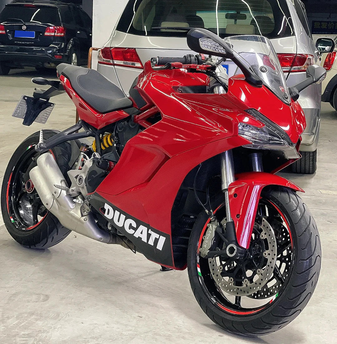 Amotopart 2017-2022 Ducati Supersport 939 / 939S レッド ブラック フェアリングキット