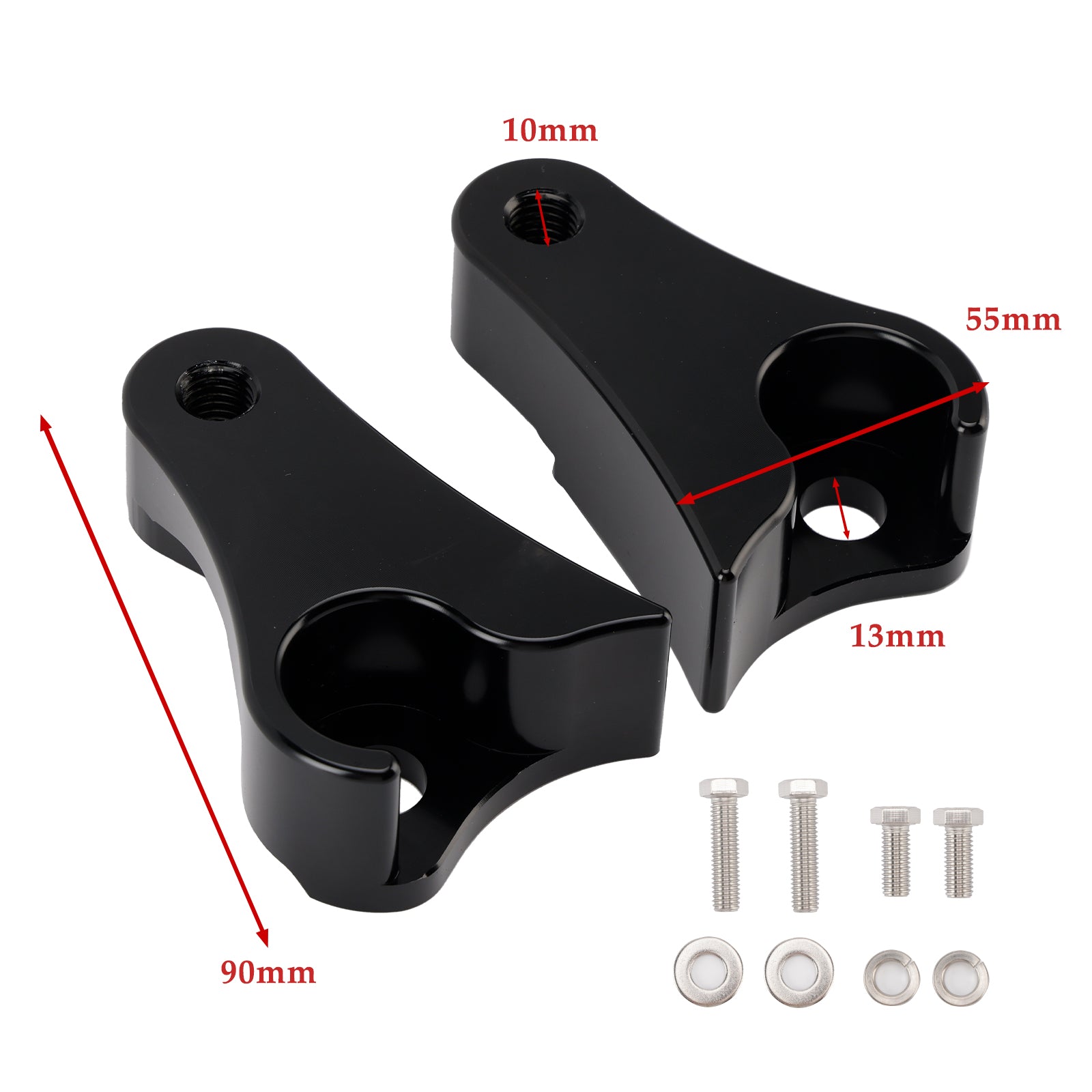 2009-2025 Touring Street Glide Road King Electra 1.5" Lowering Link Blocks Kit