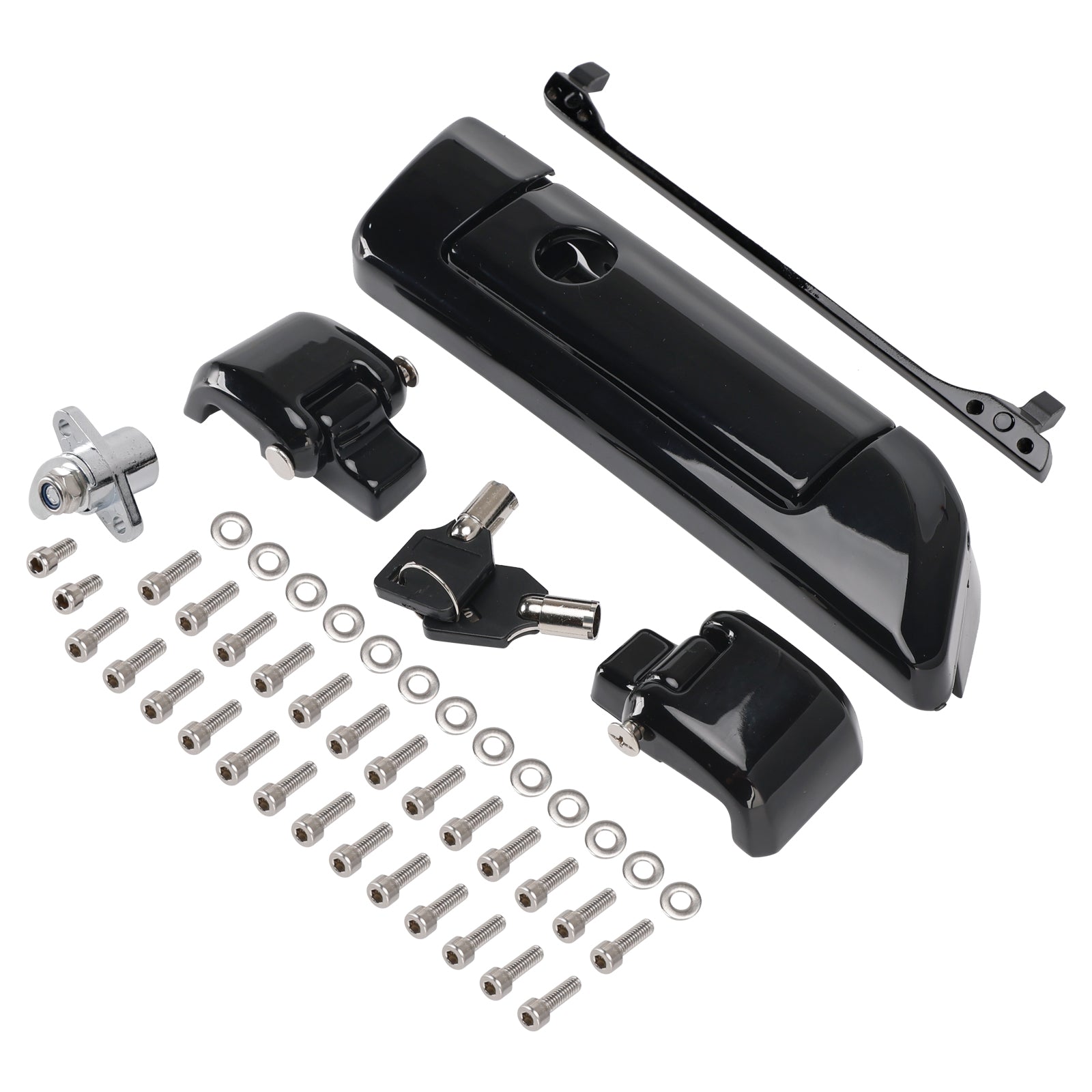 2014-2023 Touring Road King Electra Street Glide Hinges and Latch Kit Black