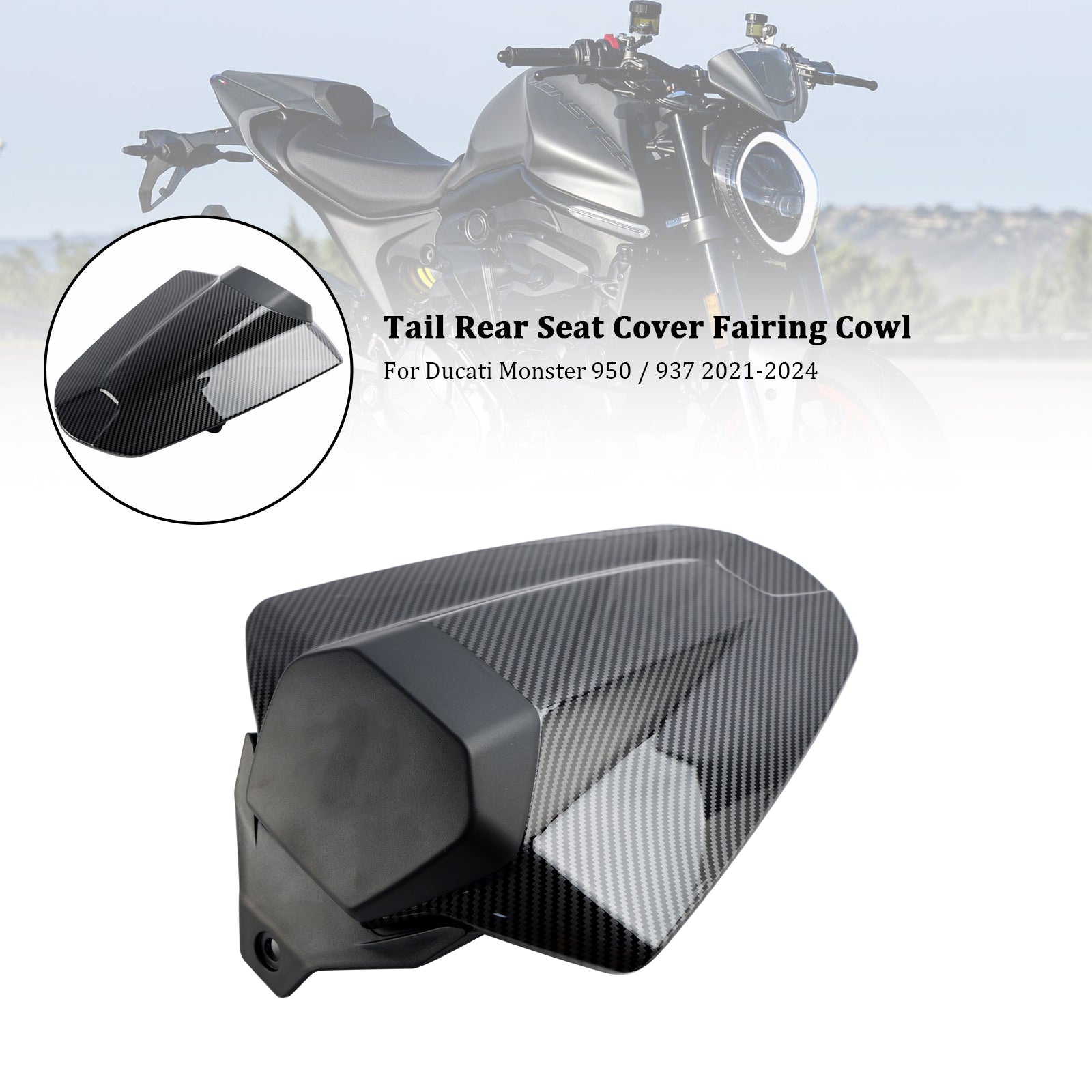 21-24 Ducati Monster 950 937 Coda Posteriore Coprisella Carenatura Cofano