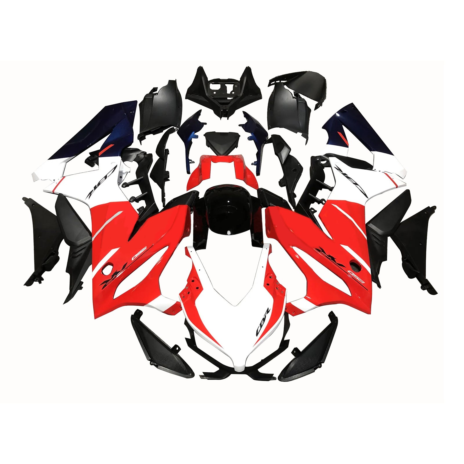 Amotopart 2019-2020 CBR650R Honda Red&White Fairing Kit