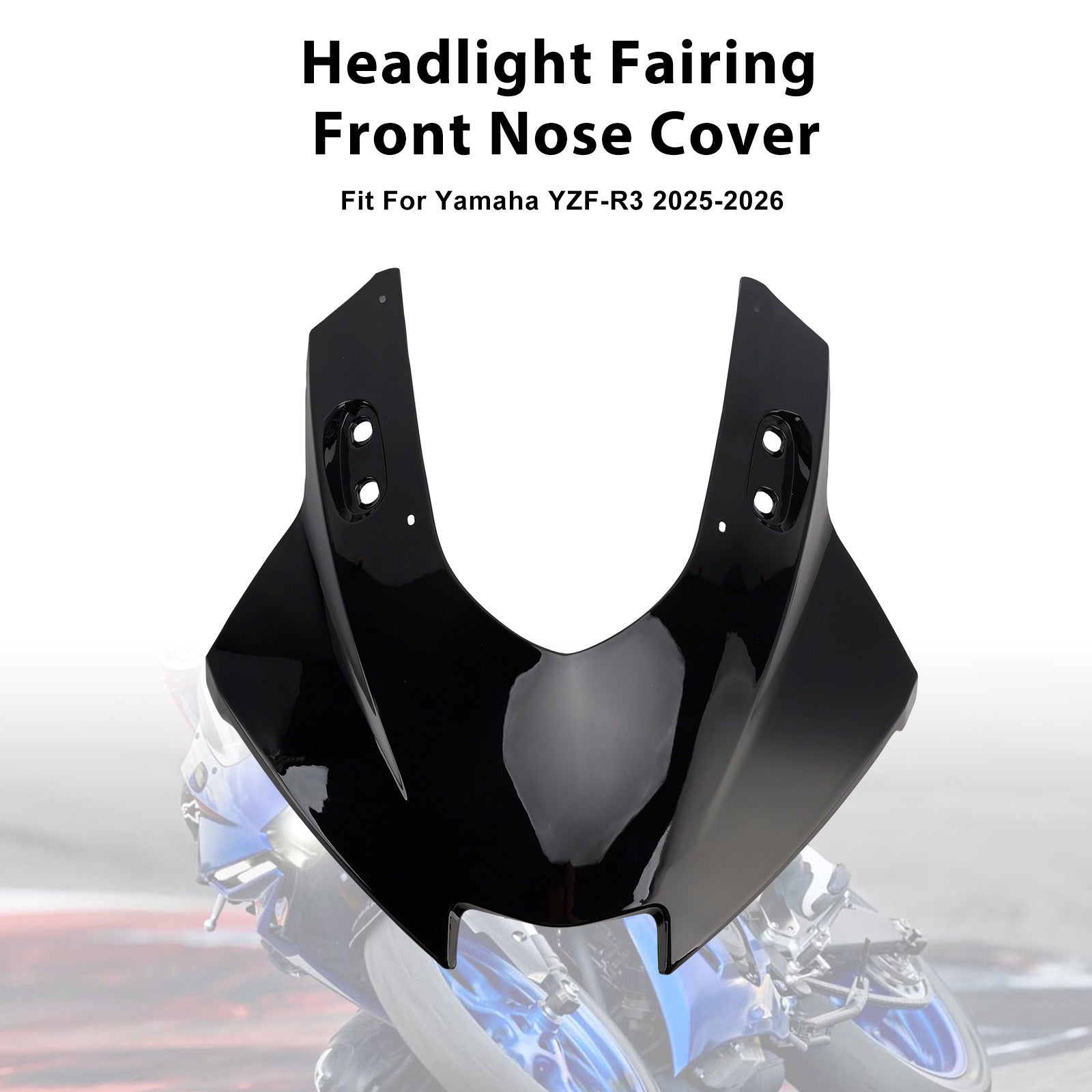 2025-2026 Yamaha YZF-R3 R25 Headlight Fairing Front Nose Cover