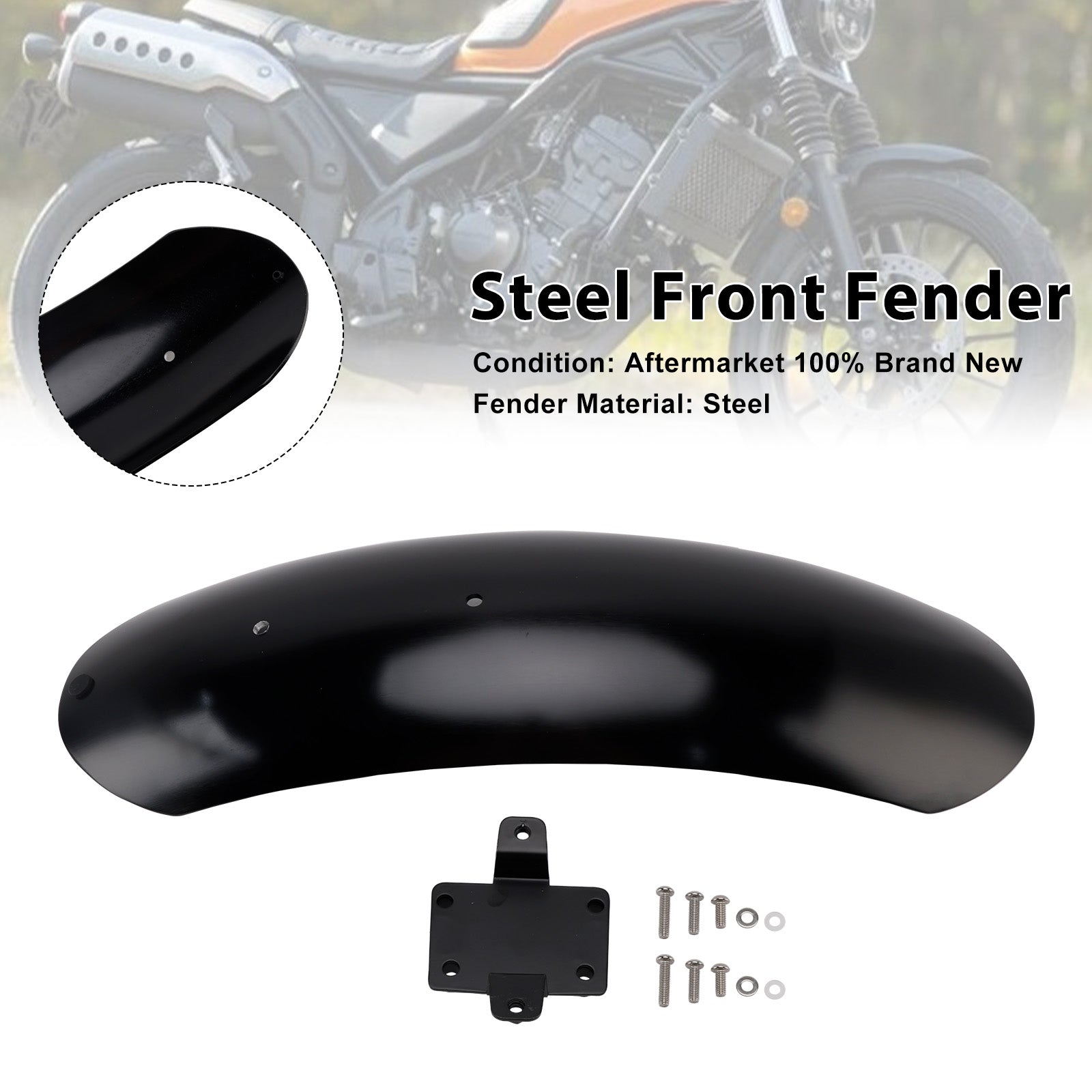 2023-2025 HONDA CL250 CL300 CL500 SCL500 Steel Front Fender Mudguard