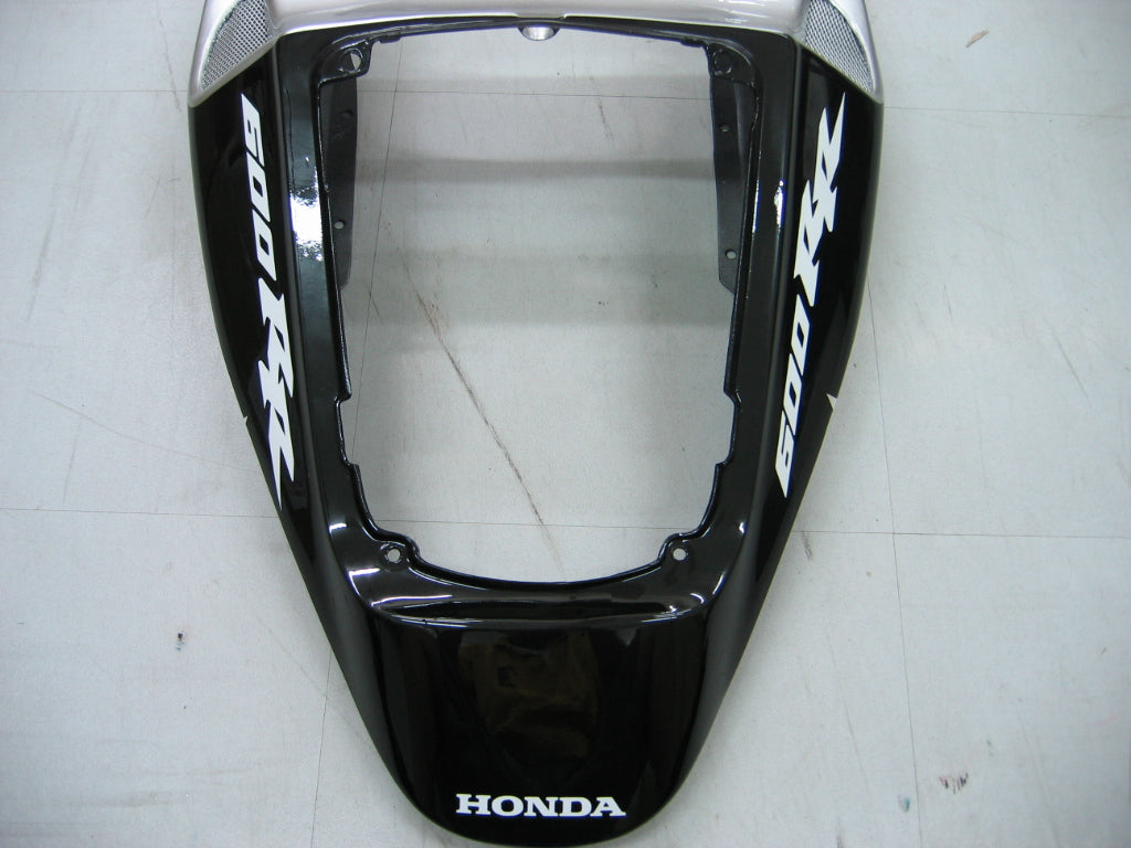 Amotopart 2005–2006 Honda CBR600RR Schwarz-Silber-Akzent-Verkleidungsset