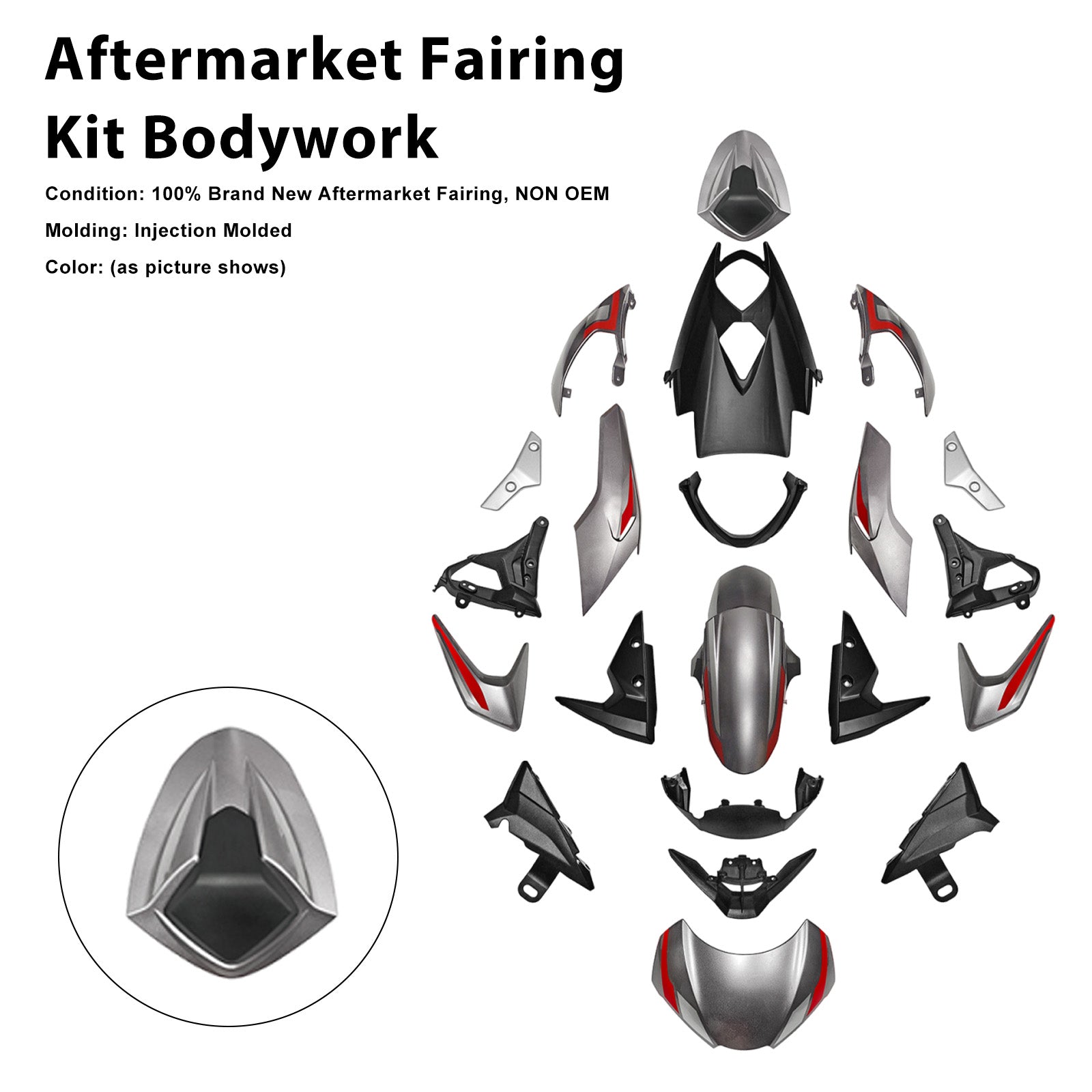 Amotopart 2020-2022 Collection de kits de carénage Triumph Street Triple 765 R/RS