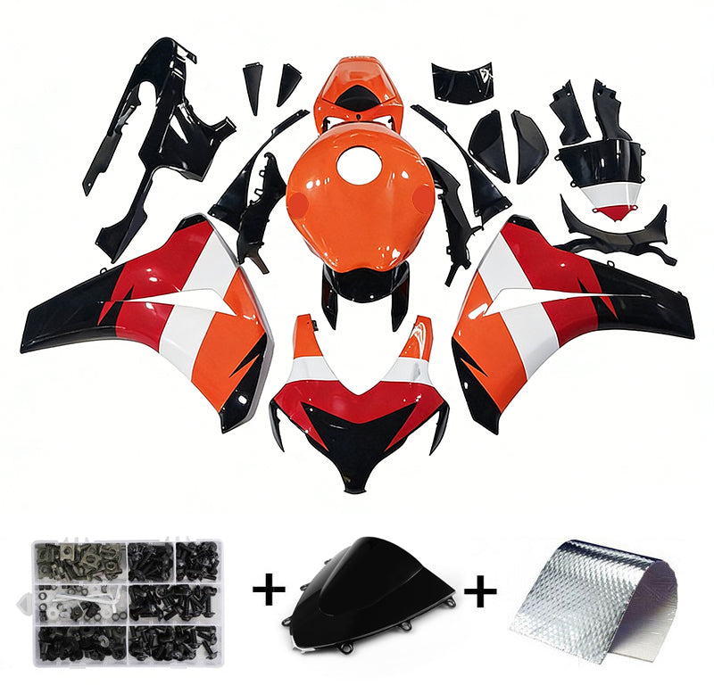 Amotopart 2008-2011 Honda CBR1000RR Orange Red Black White Fairing Kit