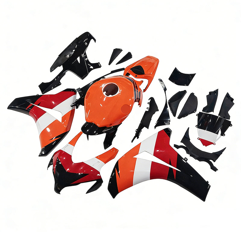 Amotopart 2008-2011 Honda CBR1000RR Orange Red Black White Fairing Kit