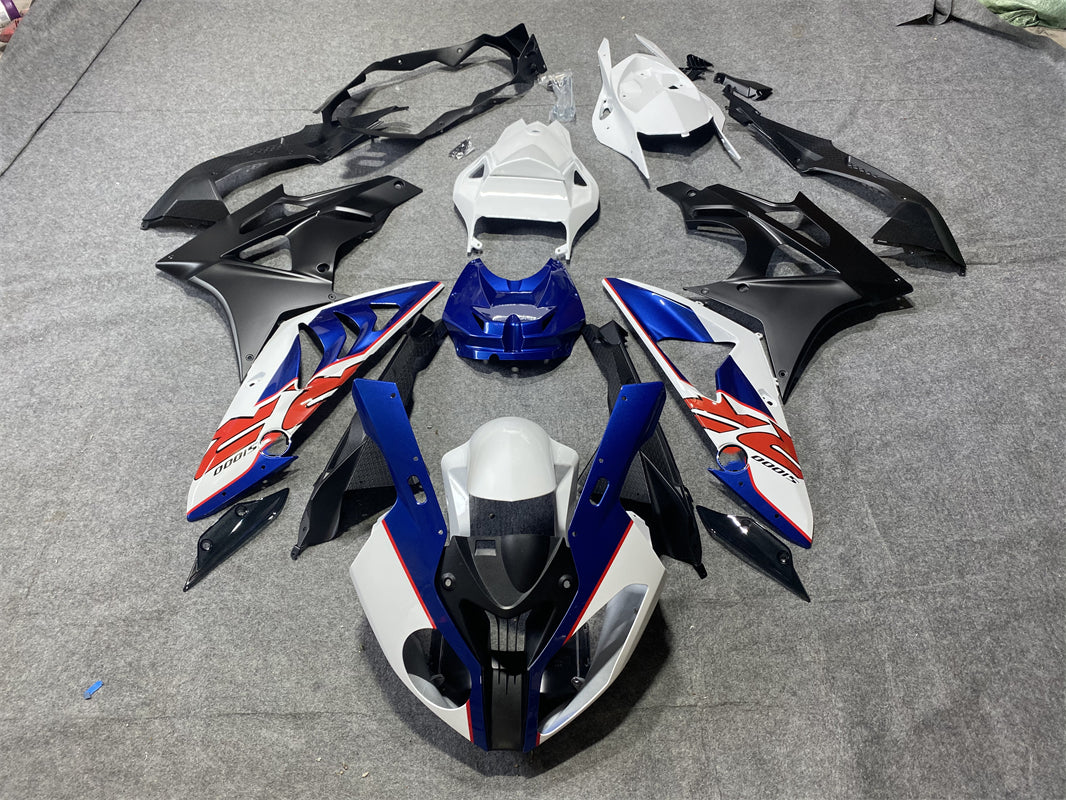 Amotopart BMW S1000RR 2009-2014 ブルー&ホワイト Style3 フェアリングキット