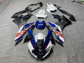 Kit de carénage Amotopart BMW S1000RR 2009-2014 bleu et blanc Style3